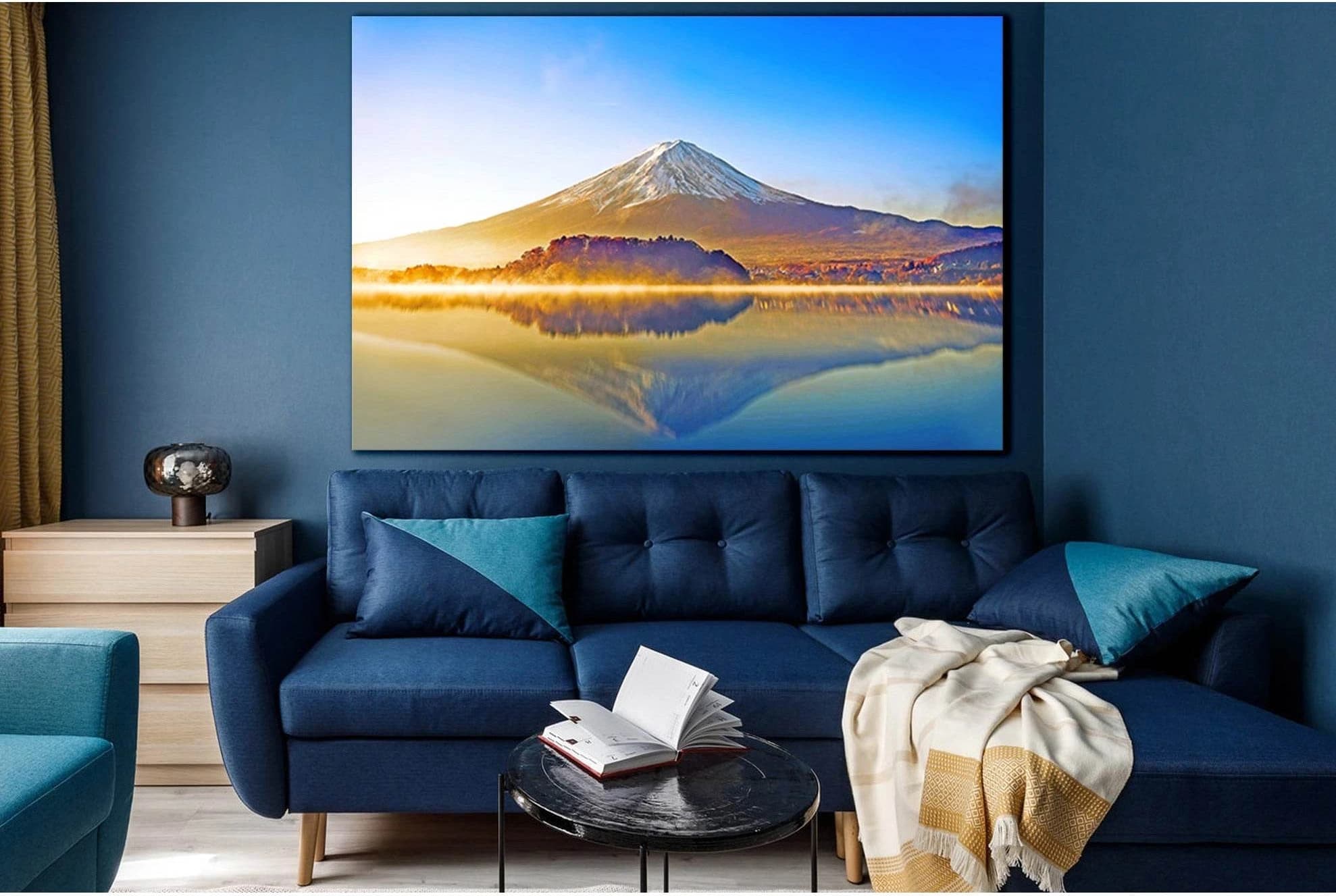 Autumn Morning Mount Fuji №SL1493 Ready to Hang Canvas PrintCanvas art arrives ready to hang, with hanging accessories included and no additional framing required. Every canvas print is hand-crafted, made on-demand at our workshop and expertly stretched a