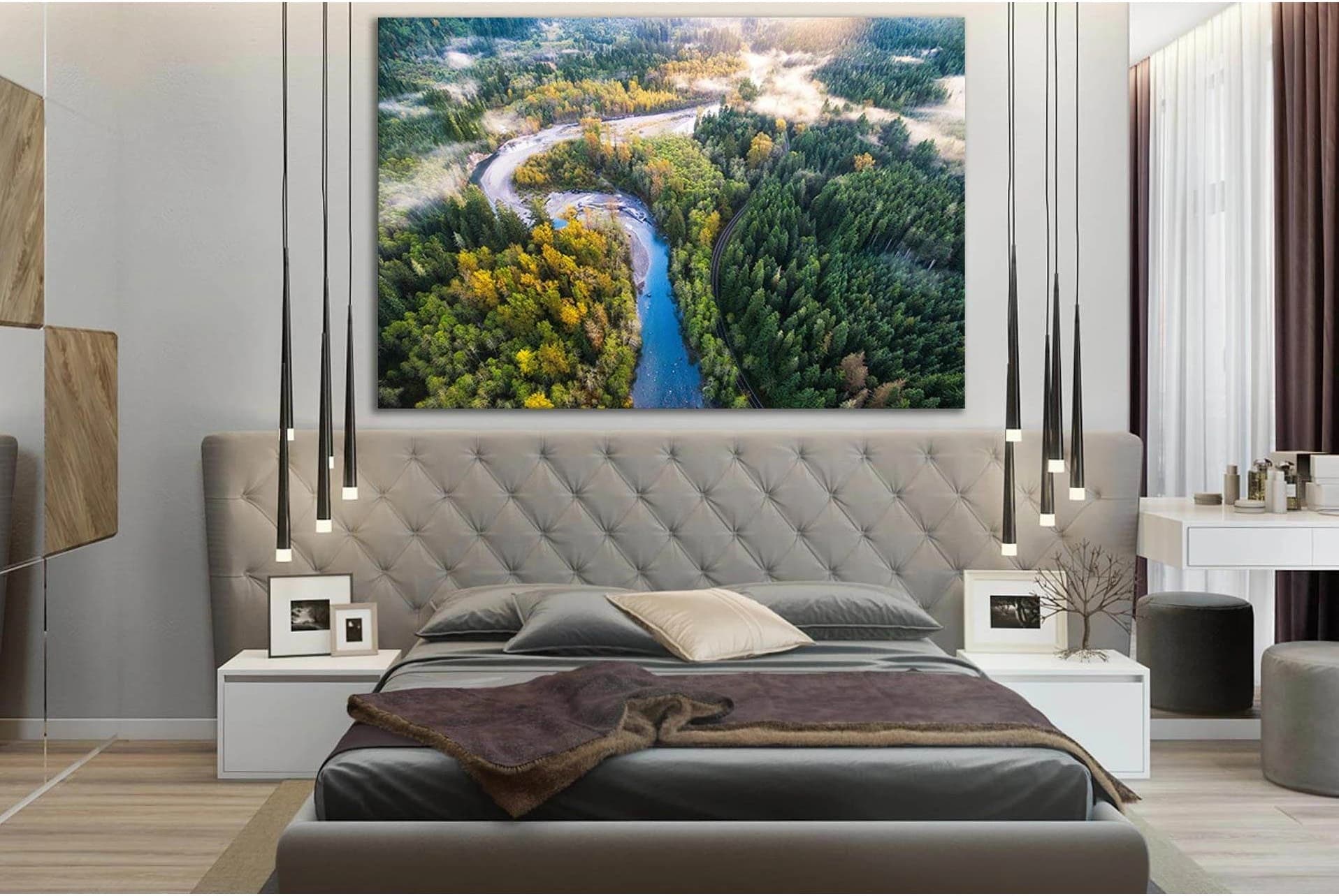 River In Forest Aerial View №SL1572 Ready to Hang Canvas PrintCanvas art arrives ready to hang, with hanging accessories included and no additional framing required. Every canvas print is hand-crafted, made on-demand at our workshop and expertly stretched