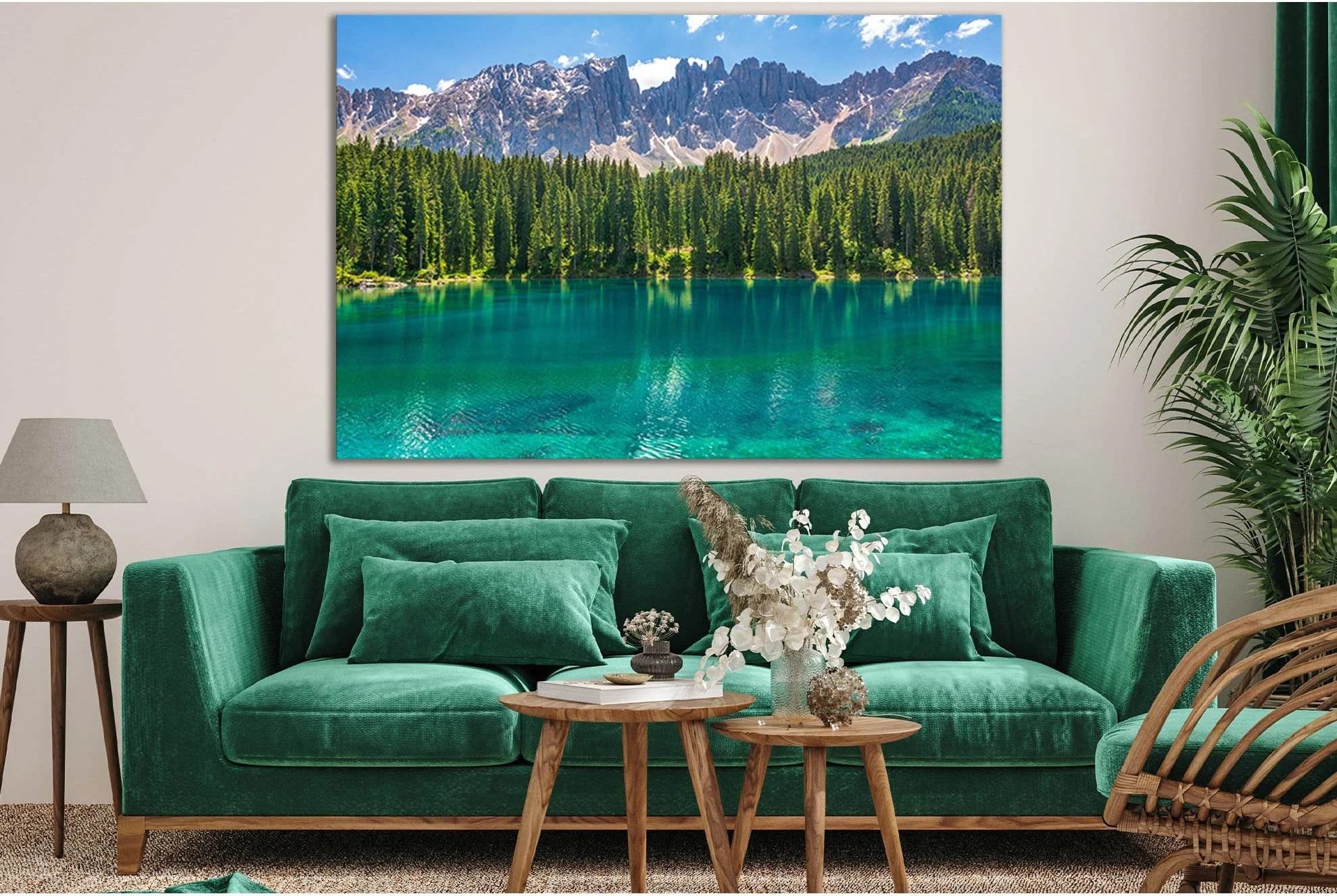 Italy Alps Mountain And Lake №SL1576 Ready to Hang Canvas PrintCanvas art arrives ready to hang, with hanging accessories included and no additional framing required. Every canvas print is hand-crafted, made on-demand at our workshop and expertly stretche