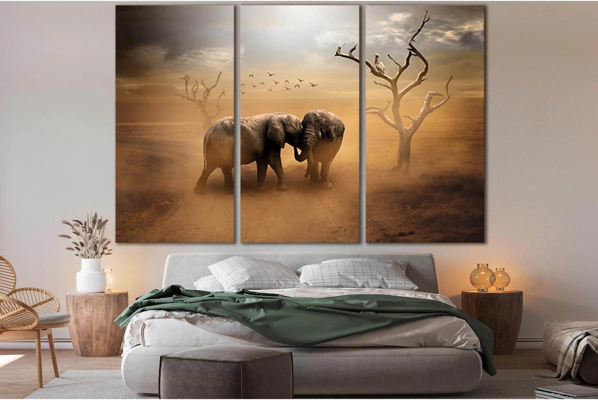 Two Big Elephants №SL1509 Ready to Hang Canvas PrintCanvas art arrives ready to hang, with hanging accessories included and no additional framing required. Every canvas print is hand-crafted, made on-demand at our workshop and expertly stretched around 10