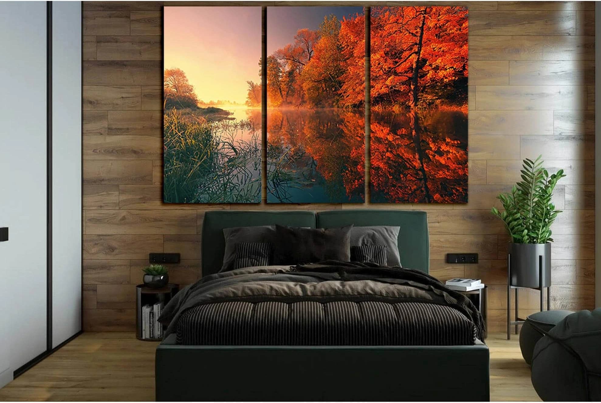 Reflection Of Trees In Autumn №SL1496 Ready to Hang Canvas PrintCanvas art arrives ready to hang, with hanging accessories included and no additional framing required. Every canvas print is hand-crafted, made on-demand at our workshop and expertly stretch