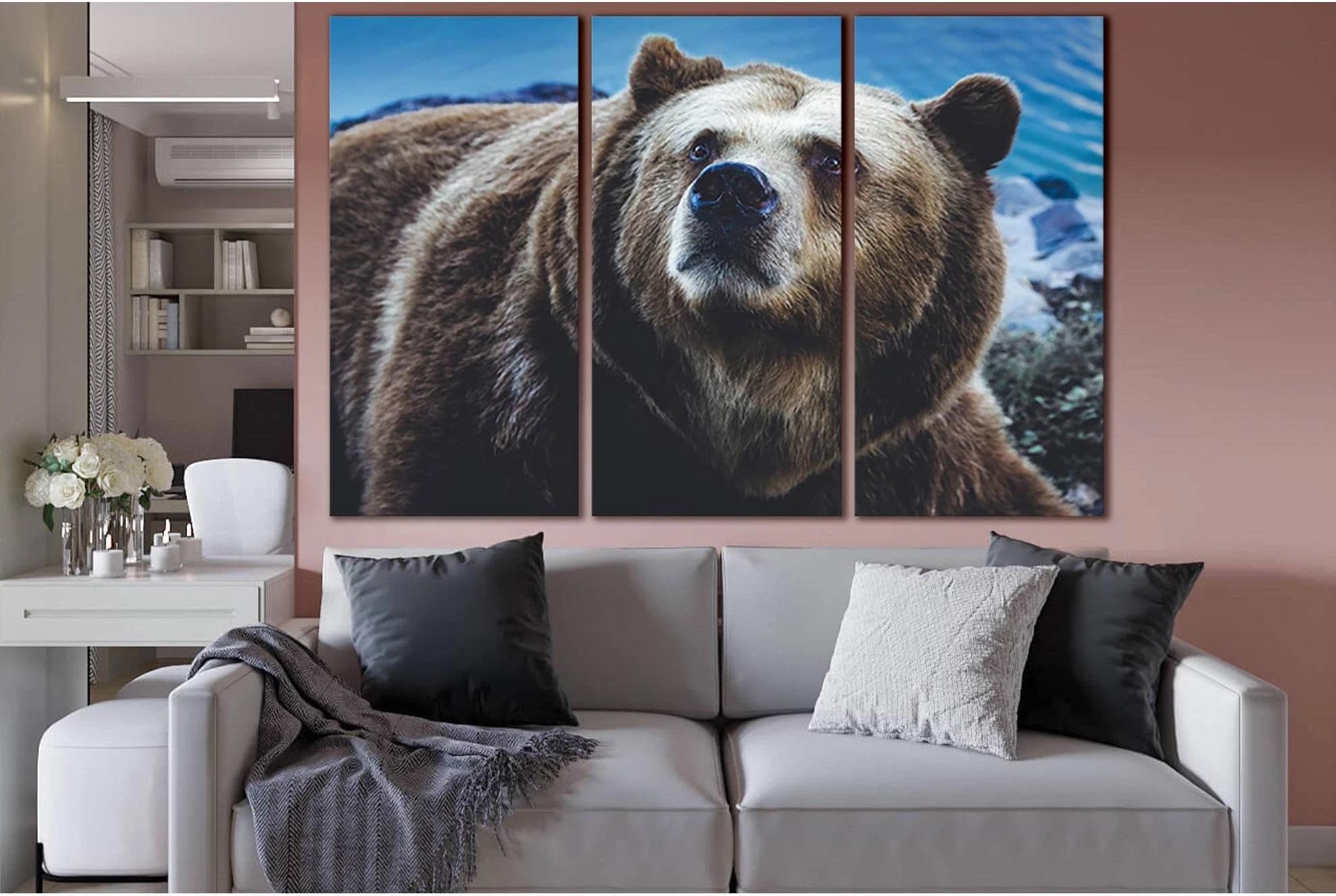 Big Brown Bear №SL1538 Ready to Hang Canvas PrintCanvas art arrives ready to hang, with hanging accessories included and no additional framing required. Every canvas print is hand-crafted, made on-demand at our workshop and expertly stretched around 100%