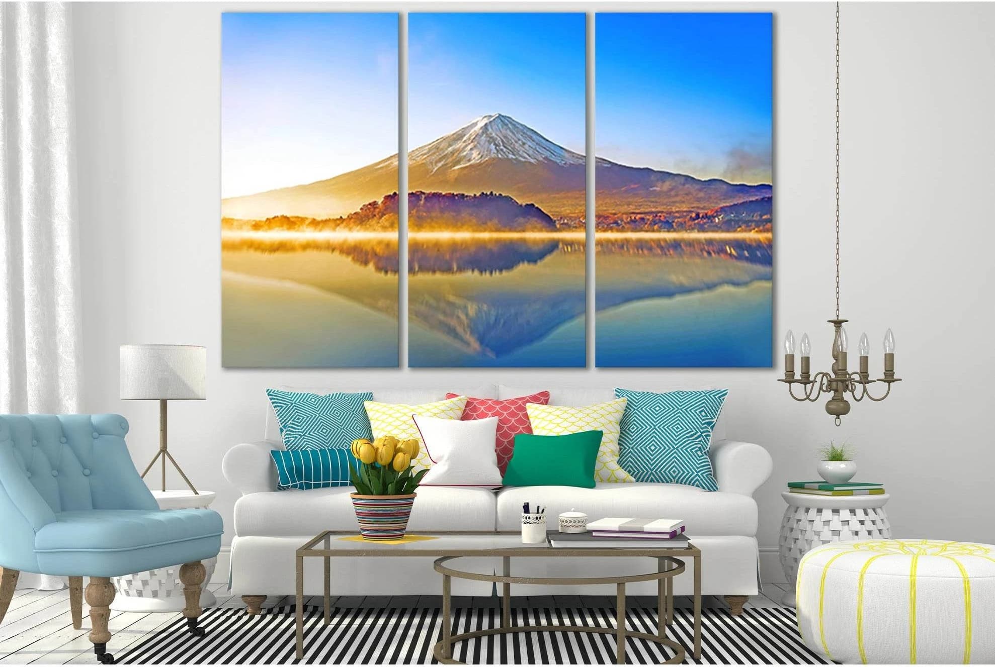 Autumn Morning Mount Fuji №SL1493 Ready to Hang Canvas PrintCanvas art arrives ready to hang, with hanging accessories included and no additional framing required. Every canvas print is hand-crafted, made on-demand at our workshop and expertly stretched a