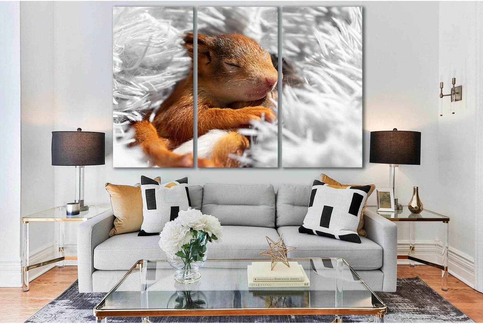 Cute Sleeping Squirrel №SL1511 Ready to Hang Canvas PrintCanvas art arrives ready to hang, with hanging accessories included and no additional framing required. Every canvas print is hand-crafted, made on-demand at our workshop and expertly stretched arou