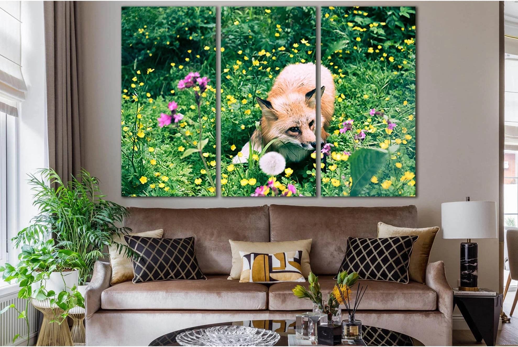 Fox Among Flowers In The Meadow №SL1518 Ready to Hang Canvas PrintCanvas art arrives ready to hang, with hanging accessories included and no additional framing required. Every canvas print is hand-crafted, made on-demand at our workshop and expertly stret