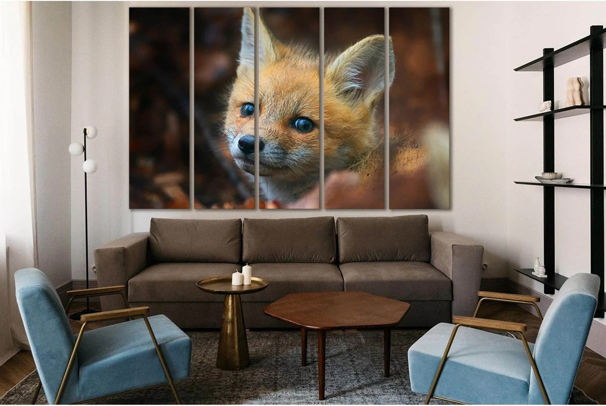 Little Fox Portrait №SL1527 Ready to Hang Canvas PrintCanvas art arrives ready to hang, with hanging accessories included and no additional framing required. Every canvas print is hand-crafted, made on-demand at our workshop and expertly stretched around
