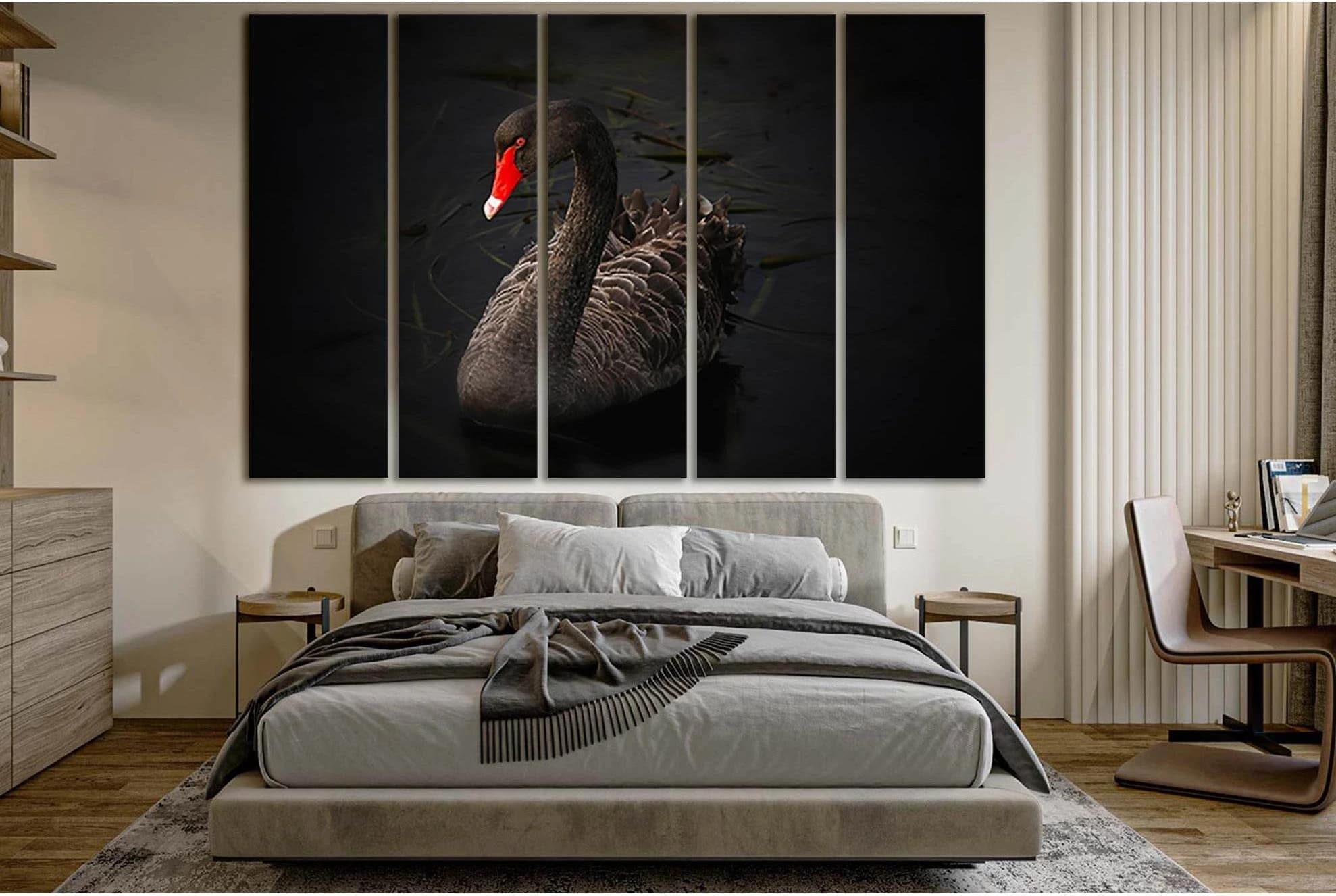 Black Swan №SL1502 Ready to Hang Canvas PrintCanvas art arrives ready to hang, with hanging accessories included and no additional framing required. Every canvas print is hand-crafted, made on-demand at our workshop and expertly stretched around 100% Nort