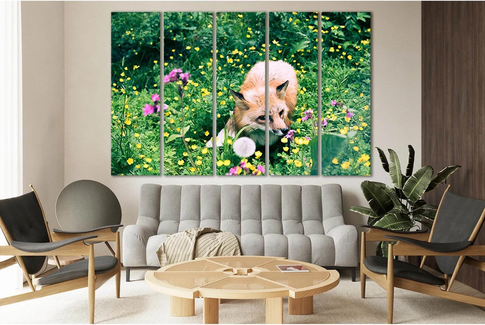 Fox Among Flowers In The Meadow №SL1518 Ready to Hang Canvas PrintCanvas art arrives ready to hang, with hanging accessories included and no additional framing required. Every canvas print is hand-crafted, made on-demand at our workshop and expertly stret