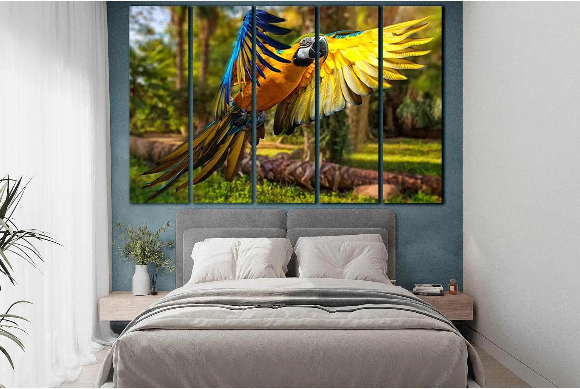 Flying Parrot Macaw Close Up №SL1501 Ready to Hang Canvas PrintCanvas art arrives ready to hang, with hanging accessories included and no additional framing required. Every canvas print is hand-crafted, made on-demand at our workshop and expertly stretche
