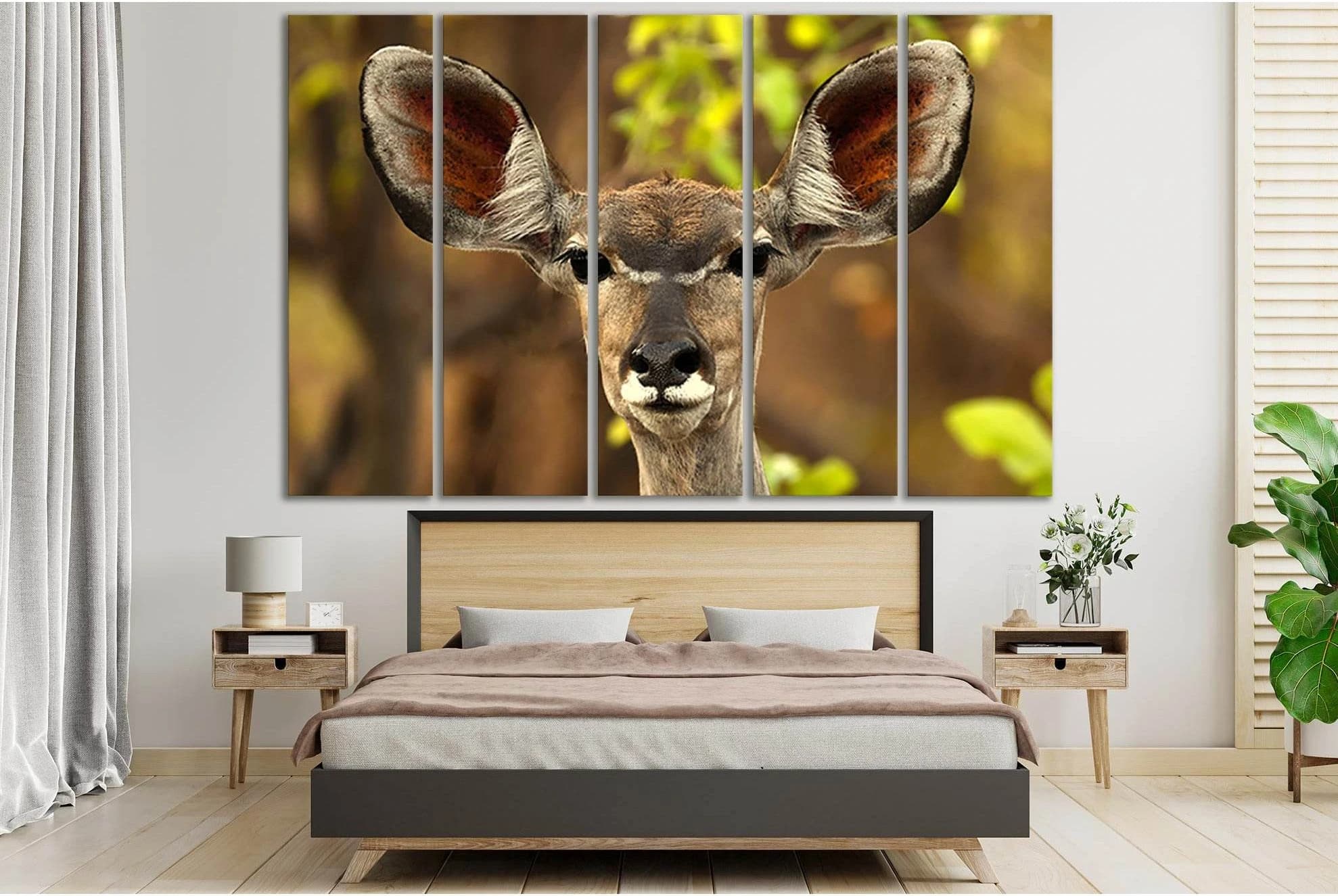 Portrait Africa Antelope №SL1542 Ready to Hang Canvas PrintCanvas art arrives ready to hang, with hanging accessories included and no additional framing required. Every canvas print is hand-crafted, made on-demand at our workshop and expertly stretched ar