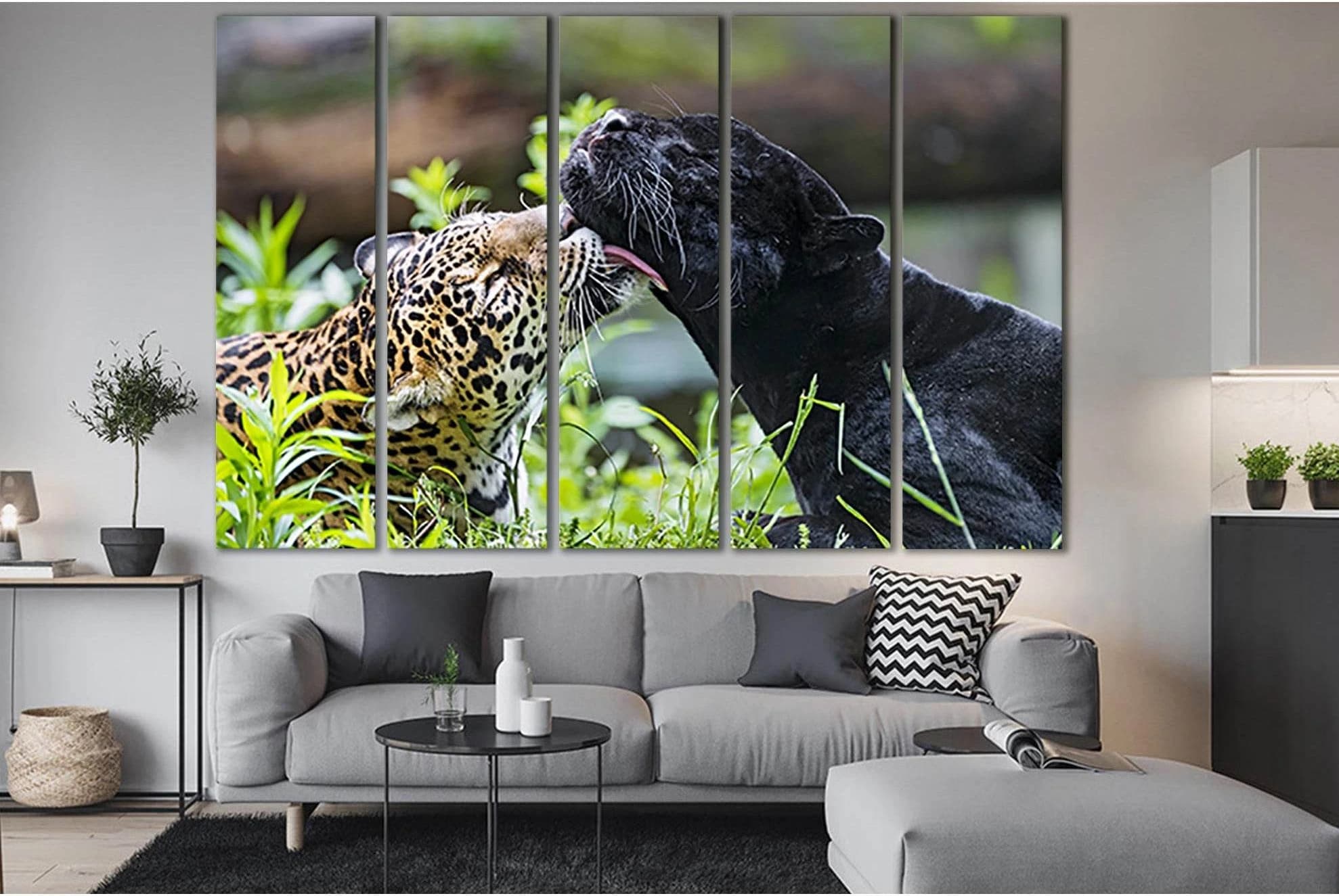 Tender Moment With Leopards №SL1519 Ready to Hang Canvas PrintCanvas art arrives ready to hang, with hanging accessories included and no additional framing required. Every canvas print is hand-crafted, made on-demand at our workshop and expertly stretched