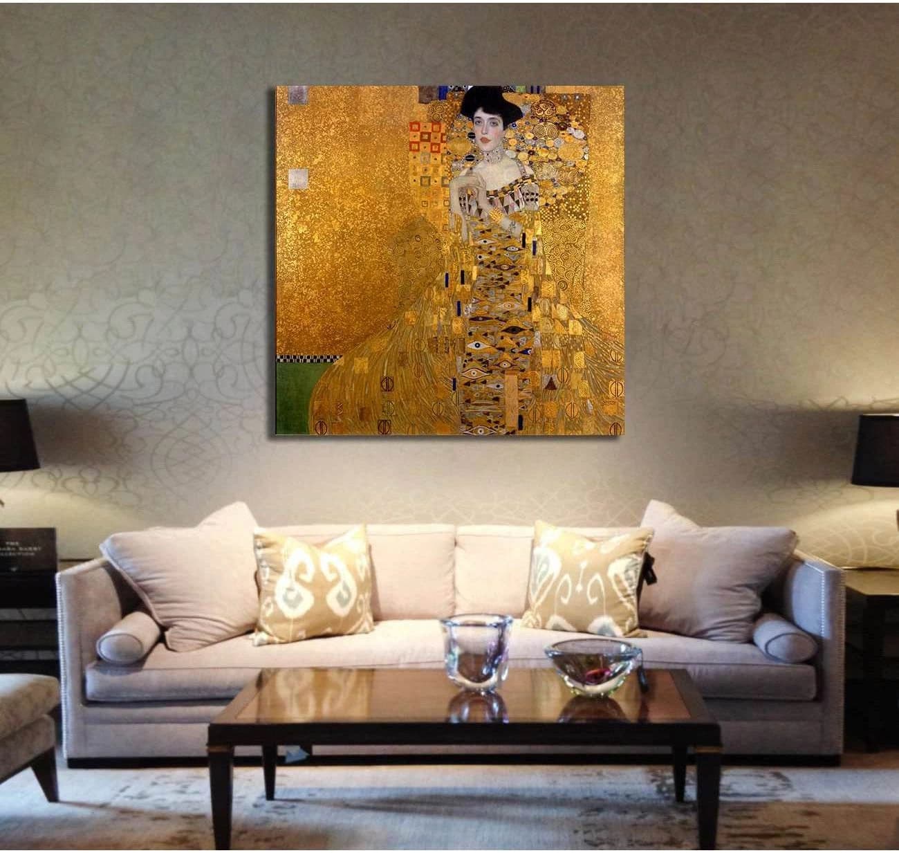 Adele Bloch-Bauer I, 1907 - Ready to Hang Canvas Print - Zellart Canvas Prints 000Negative, 6222, ALL_Products
