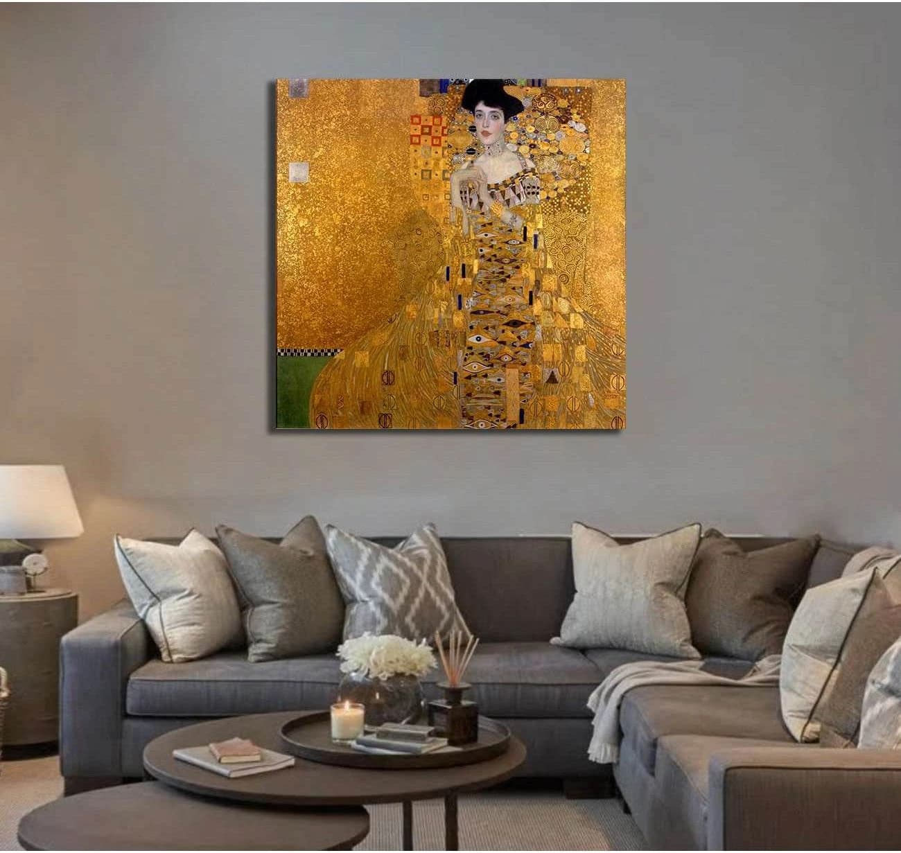 Adele Bloch-Bauer I, 1907 - Ready to Hang Canvas Print - Zellart Canvas Prints 000Negative, 6222, ALL_Products