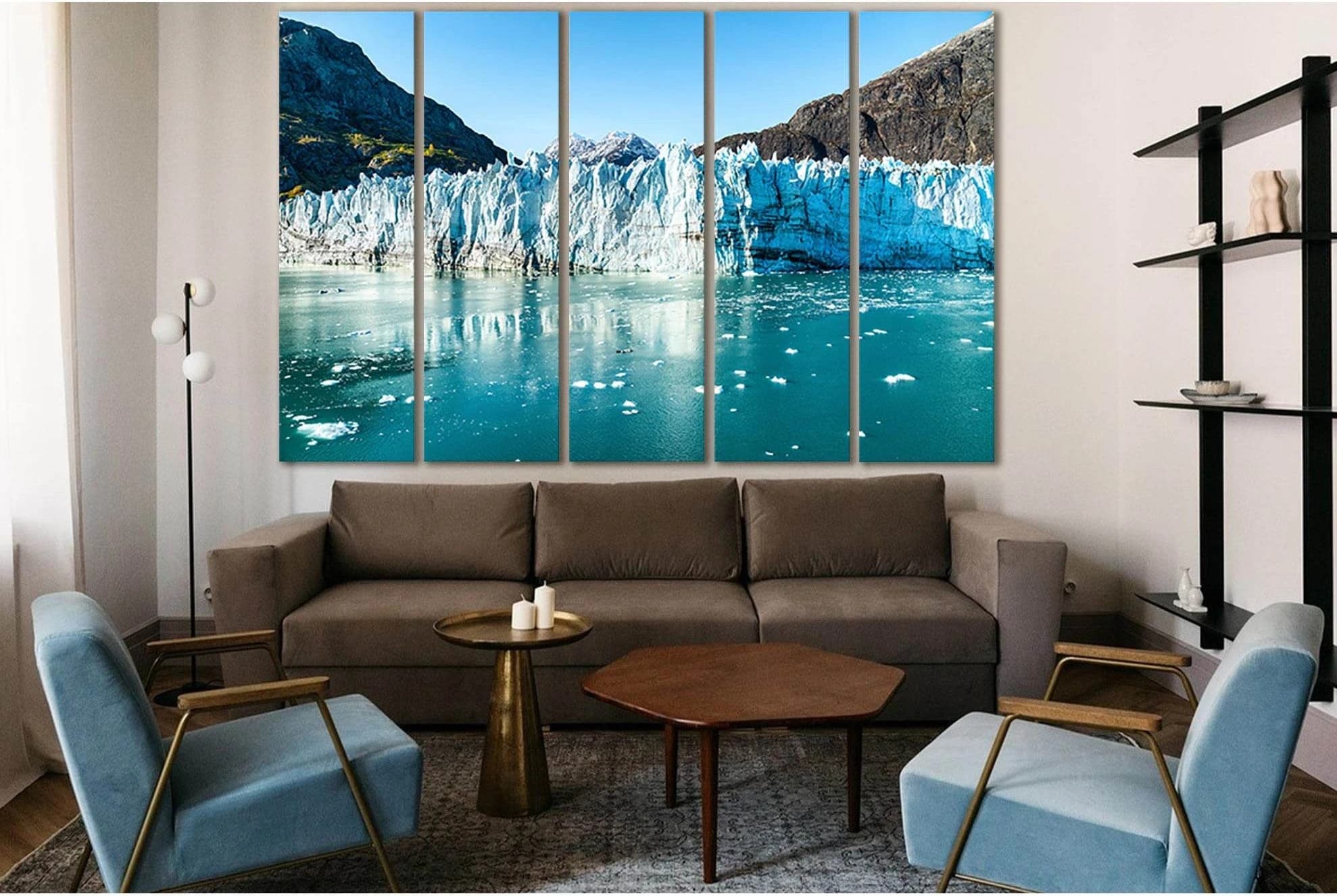 Alaska Glacier Bay №SL1306 Ready to Hang Canvas Print - Zellart Canvas Prints 0new, ALL_Products, Glacials