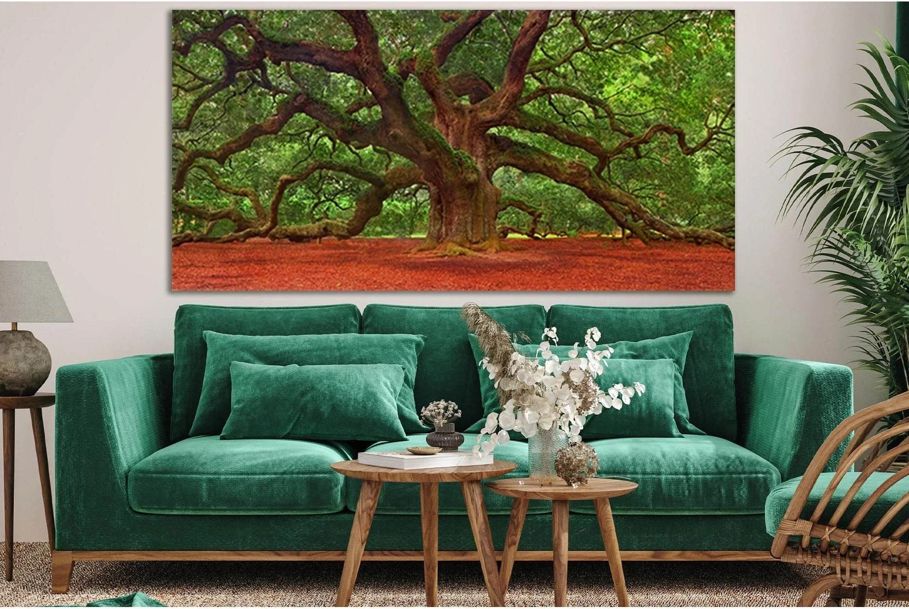 Angel Oak Tree №SL814 Ready to Hang Canvas Print - Zellart Canvas Prints 0new, ALL_Products, Trees Wall Art