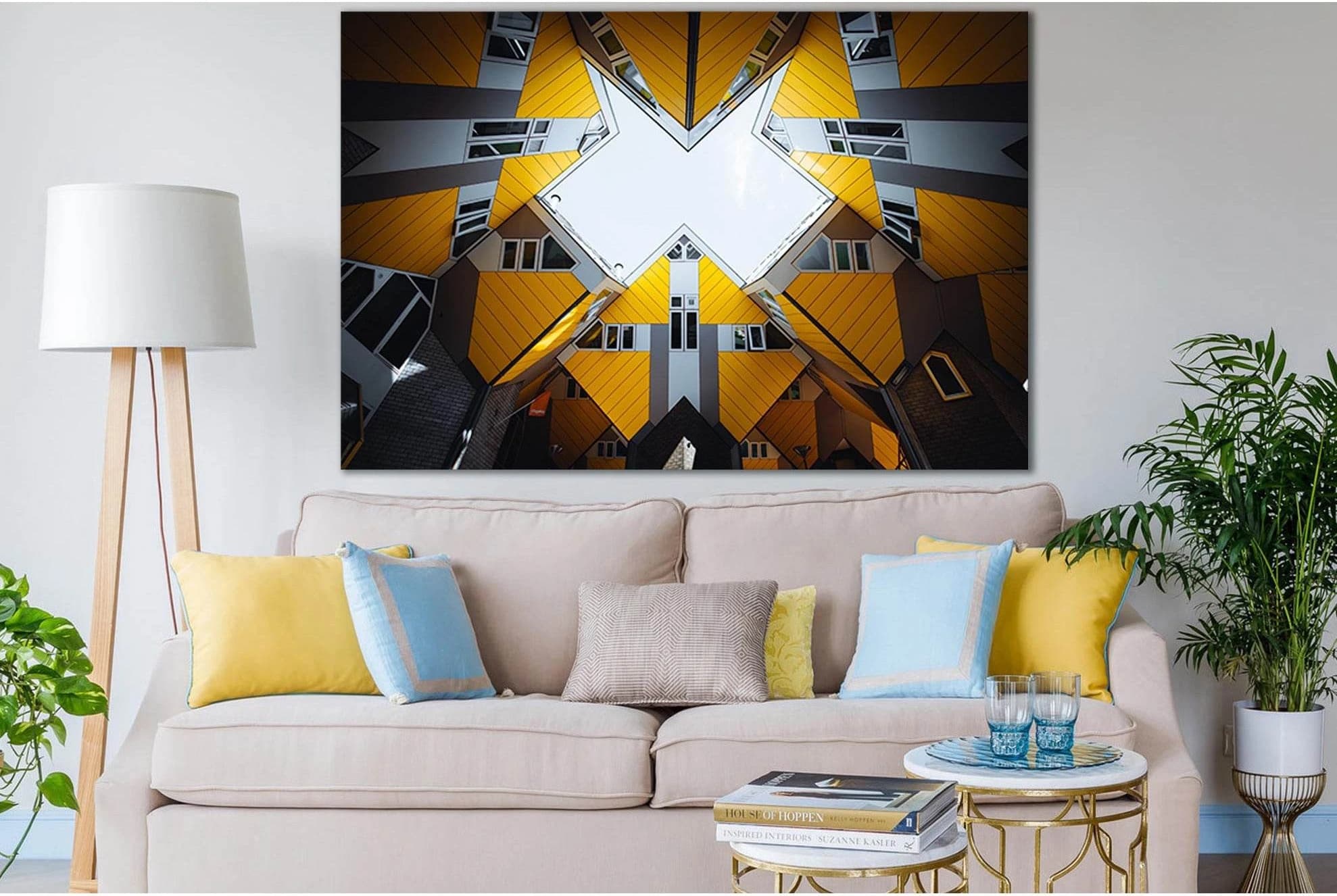 Architecture Building Abstract №SL1417 Ready to Hang Canvas Print - Zellart Canvas Prints 0new, ALL_Products, Architecture