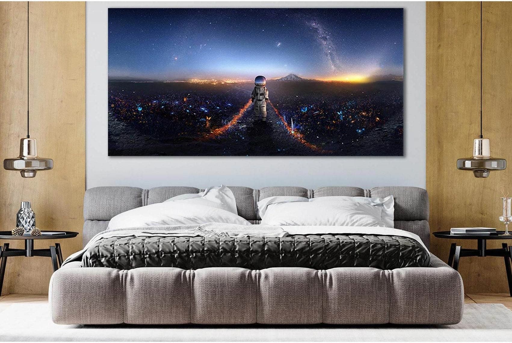 Astronaut On Another Planet №SL413 Ready to Hang Canvas Print - Zellart Canvas Prints 0new, ALL_Products, Astronomy & Space Canvas Wall Art