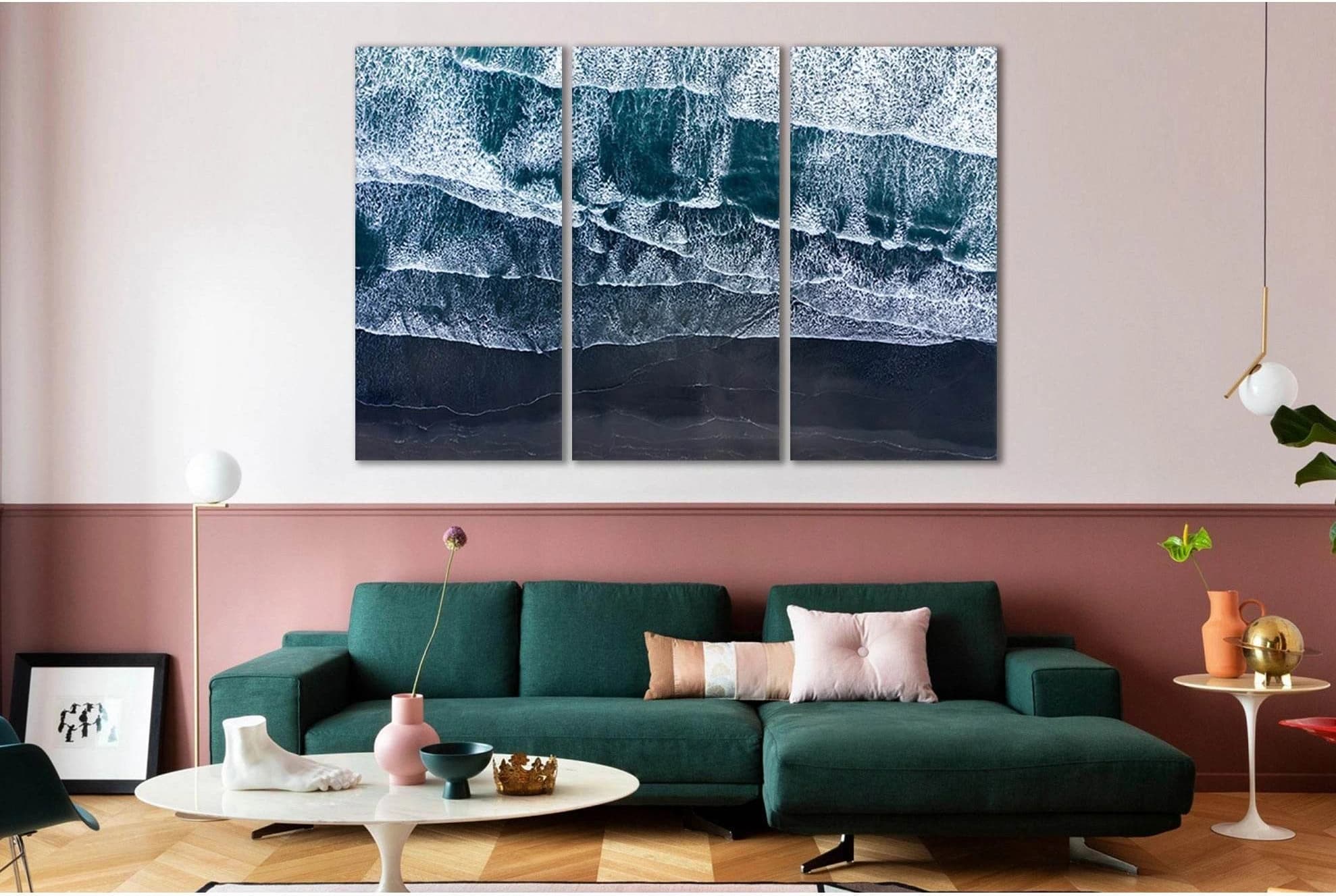 Atlantic Ocean Waves №SL51 Ready to Hang Canvas Print - Zellart Canvas Prints 0new, ALL_Products, Beach Ocean & Waves
