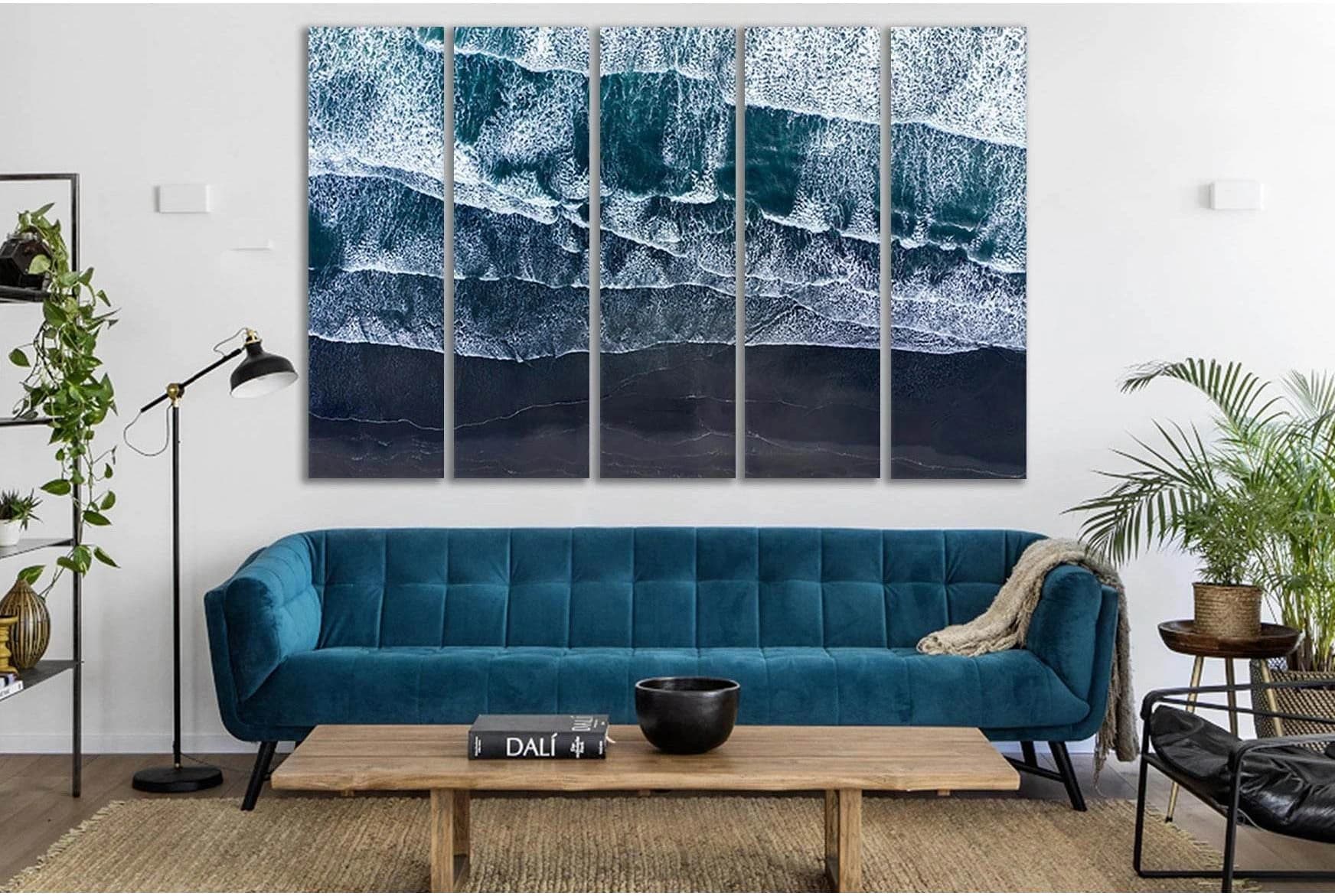 Atlantic Ocean Waves №SL51 Ready to Hang Canvas Print - Zellart Canvas Prints 0new, ALL_Products, Beach Ocean & Waves