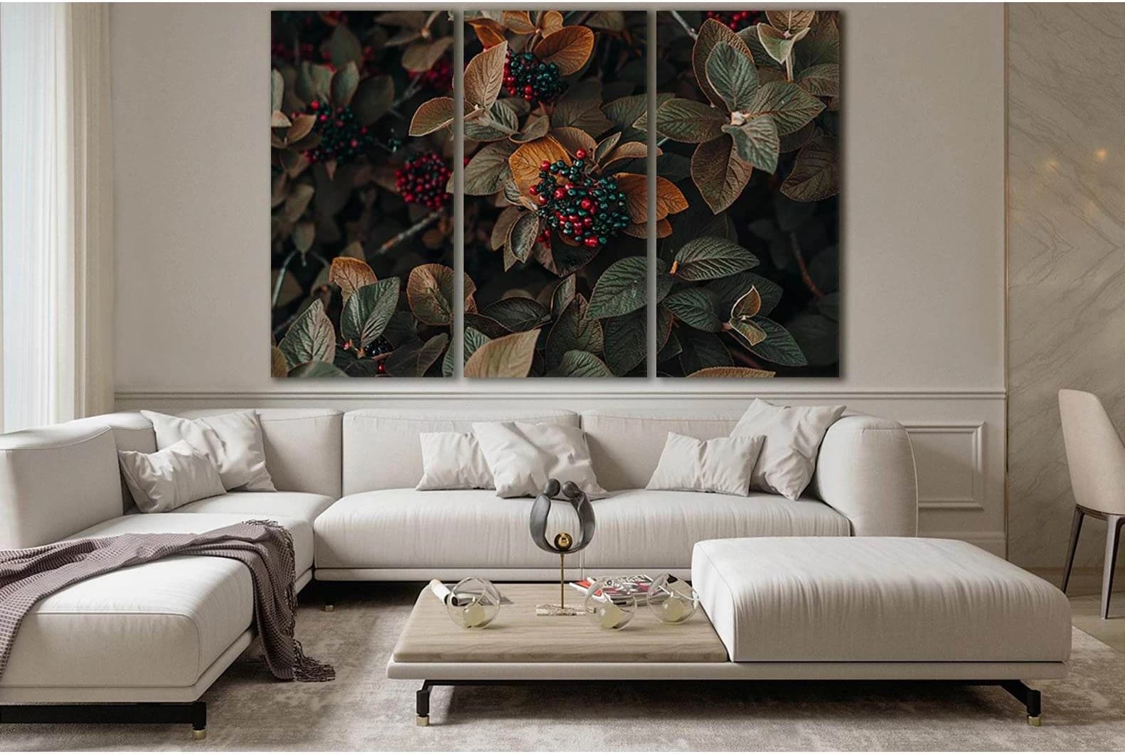 Autumn Berries Close №SL632 Ready to Hang Canvas Print - Zellart Canvas Prints 0new, ALL_Products, Autumn Wall Art