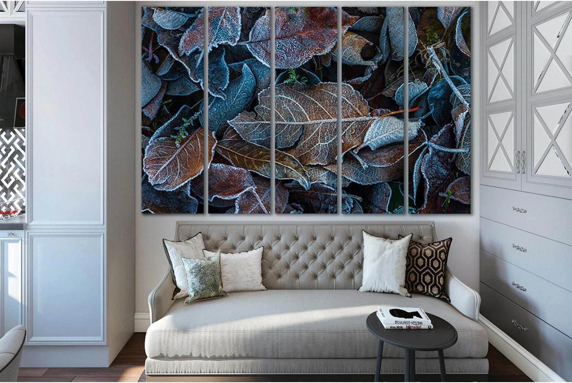 Autumn leaves №SL1483 Ready to Hang Canvas Print - Zellart Canvas Prints 0new, ALL_Products, AUTUMN WALL ART
