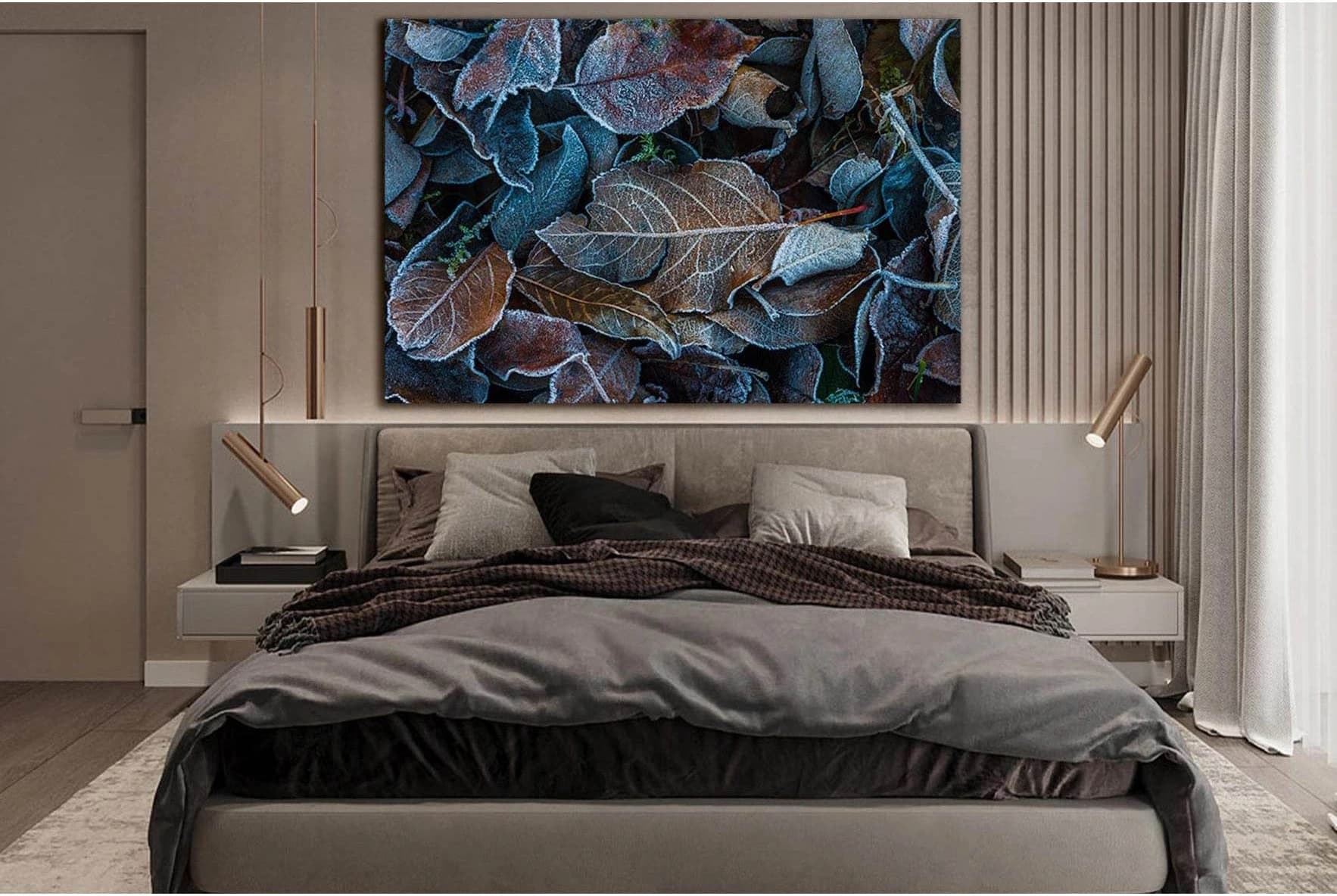 Autumn leaves №SL1483 Ready to Hang Canvas Print - Zellart Canvas Prints 0new, ALL_Products, AUTUMN WALL ART