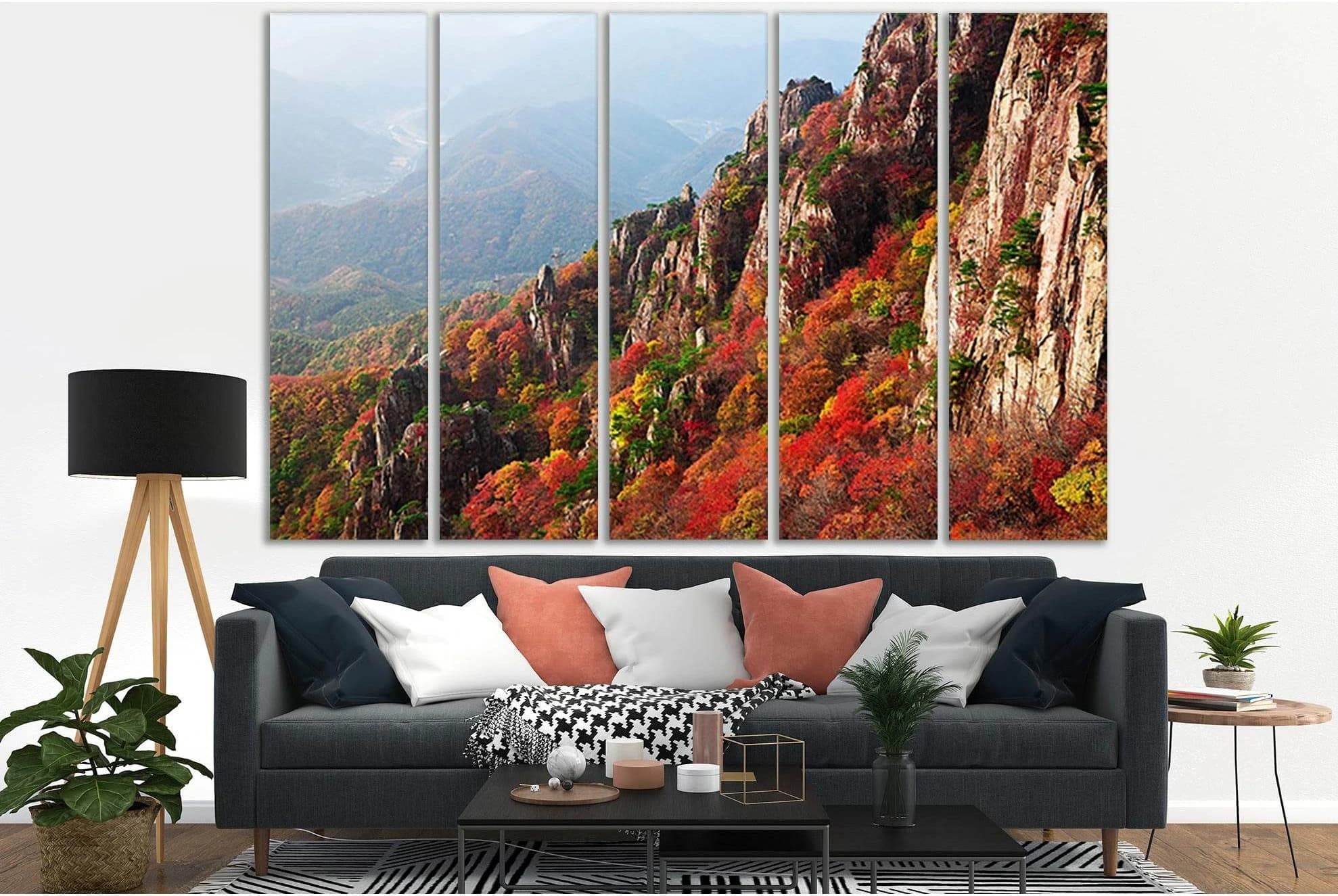 Beautiful Autumn Rocks №SL643 Ready to Hang Canvas Print - Zellart Canvas Prints 0new, ALL_Products, Autumn Wall Art