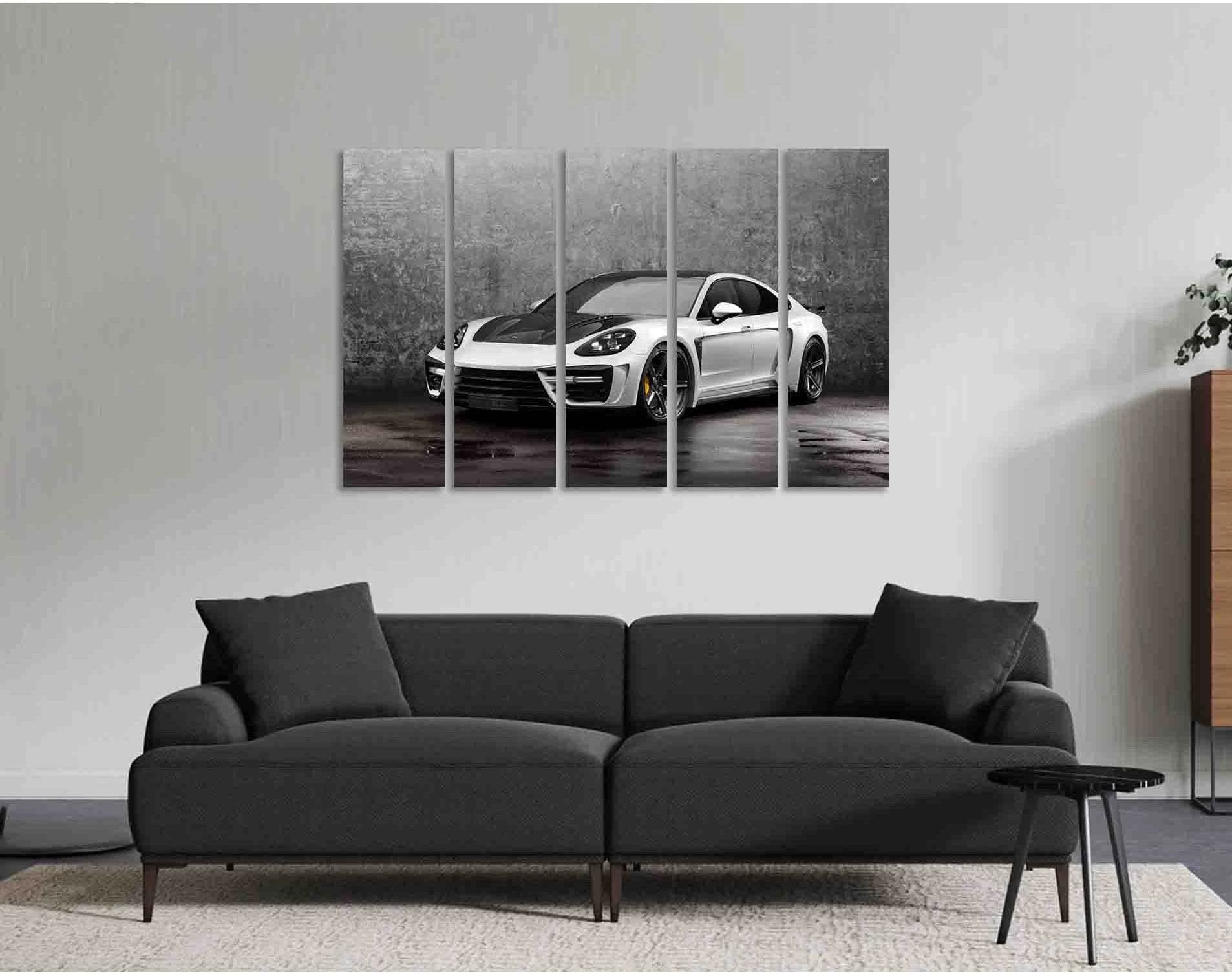 Beautiful car №D2810 Ready to Hang Canvas Print - Zellart Canvas Prints 0new, ALL_Products, Black & White Wall Art