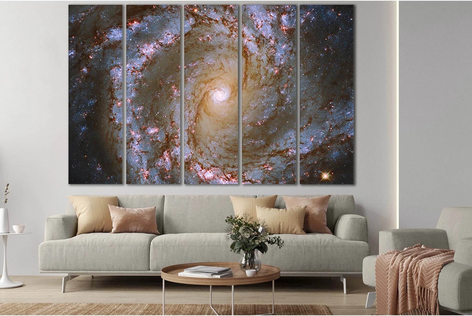 Beautiful Galaxy №SL381 Ready to Hang Canvas Print - Zellart Canvas Prints 0new, ALL_Products, Astronomy & Space Canvas Wall Art