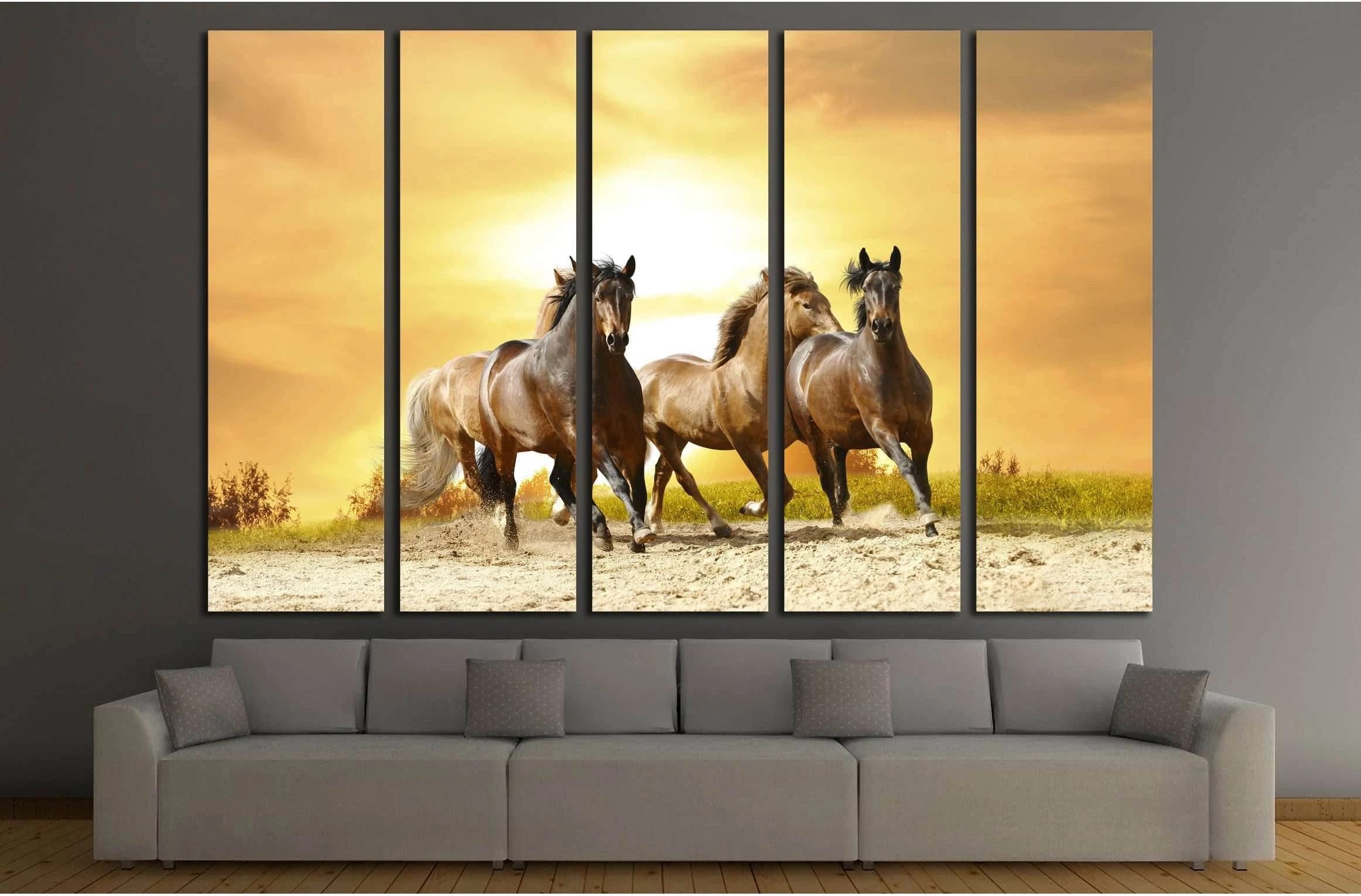 Beautiful horses wall art №5012 - Zellart Canvas Prints ALL_Products, Horses, s-5012