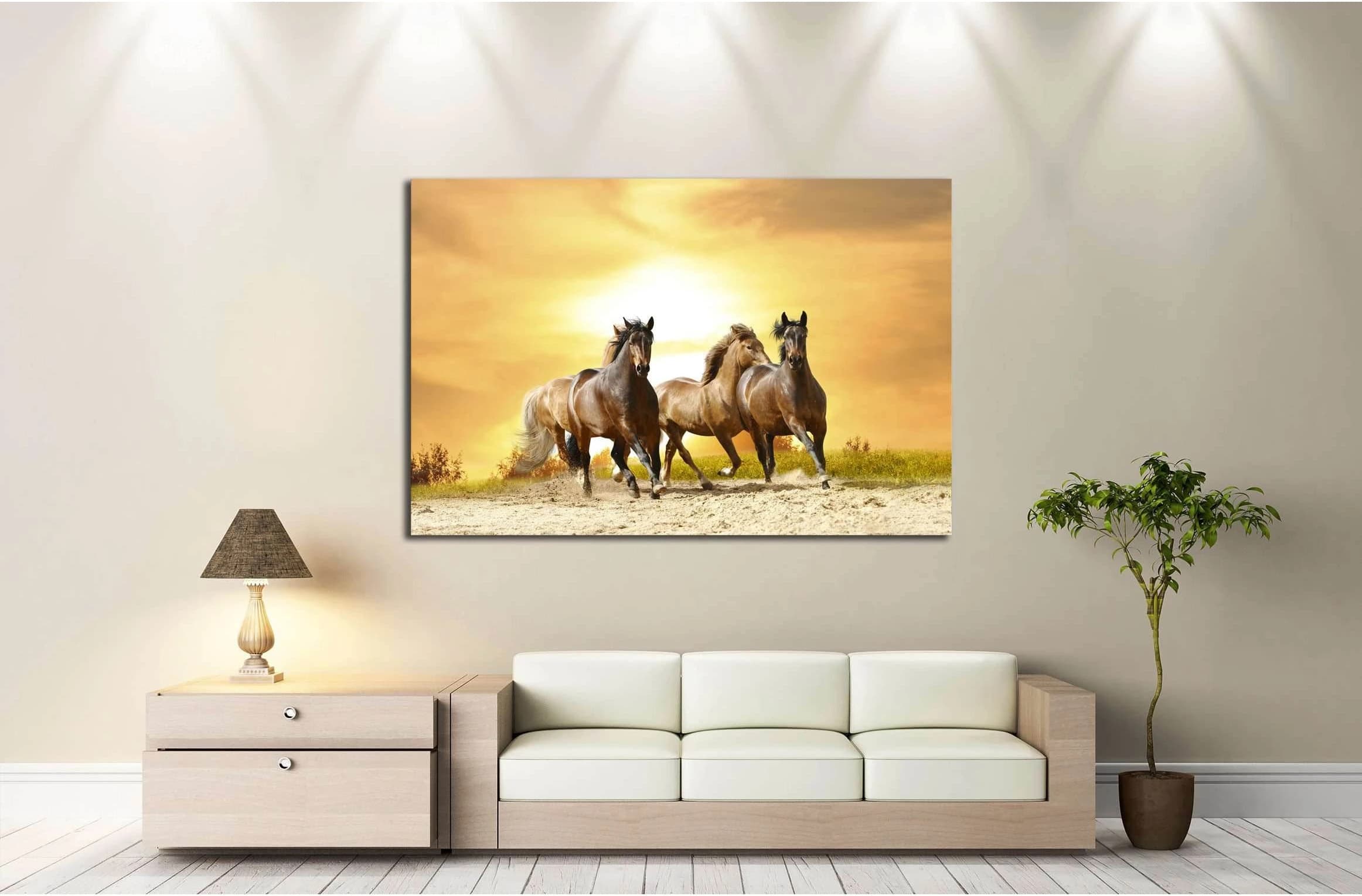 Beautiful horses wall art №5012 - Zellart Canvas Prints ALL_Products, Horses, s-5012