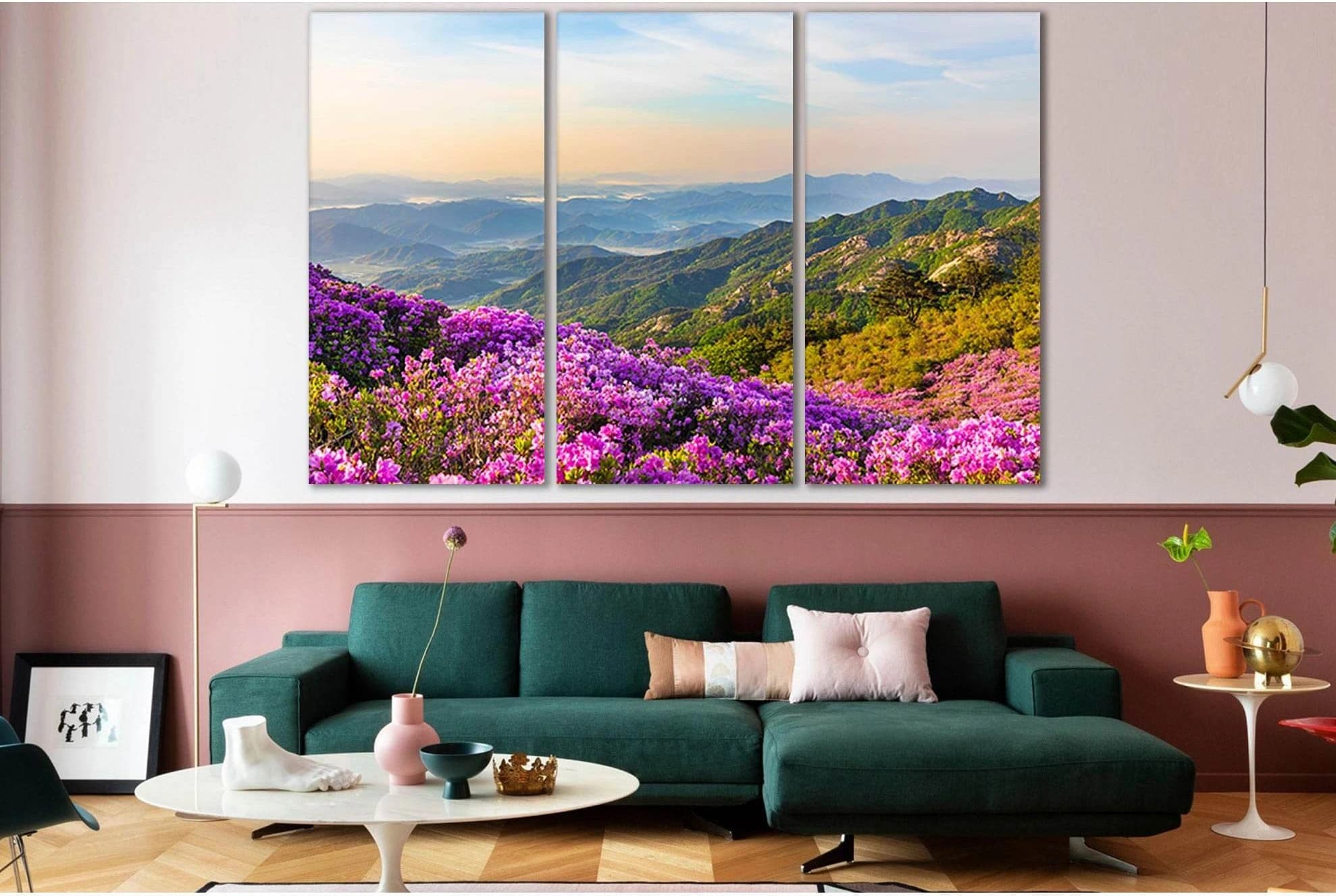 Beautiful Mountain Flowers №SL678 Ready to Hang Canvas Print - Zellart Canvas Prints 0new, ALL_Products, Floral & Botanical Wall Art
