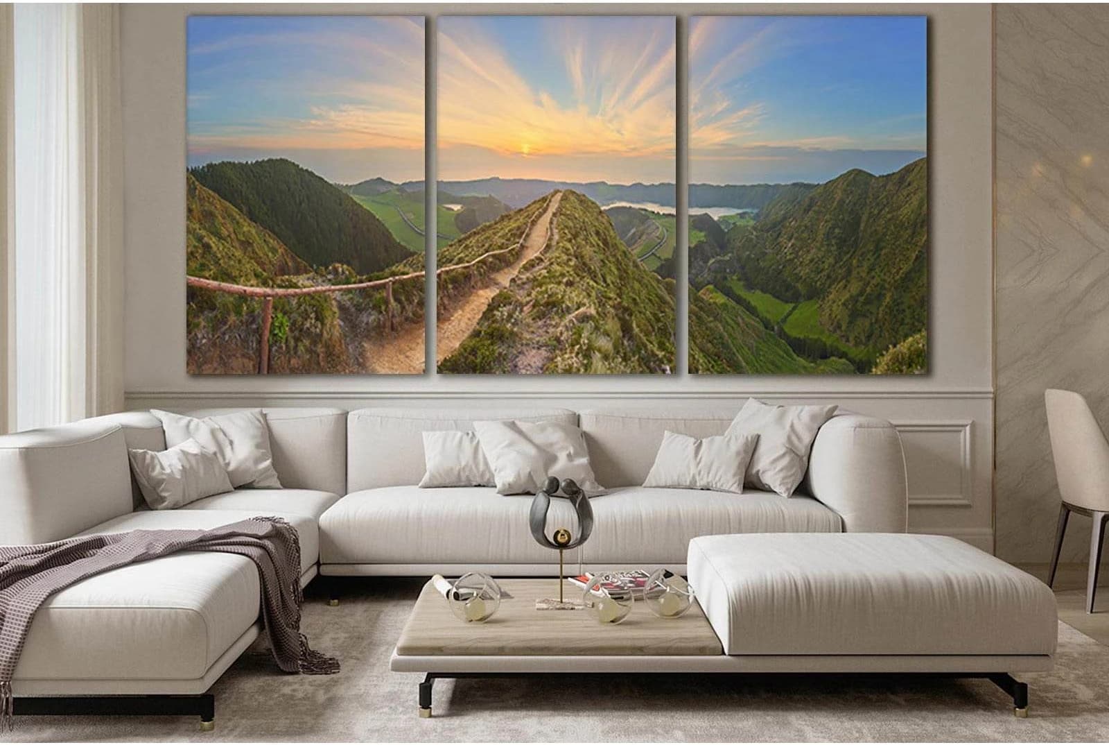 Beautiful Mountain Road №SL278 Ready to Hang Canvas Print - Zellart Canvas Prints 0new, ALL_Products, SUNRISE & SUNSET WALL ART