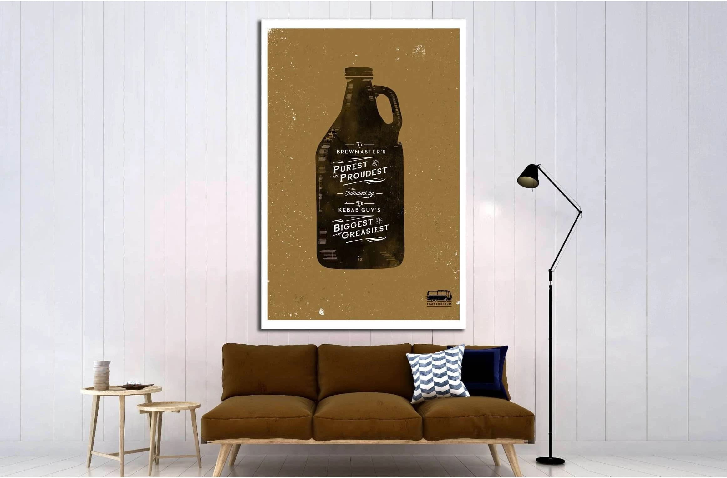 Beer №3431 Ready to Hang Canvas Print - Zellart Canvas Prints ALL_Products, Beer, s-3431