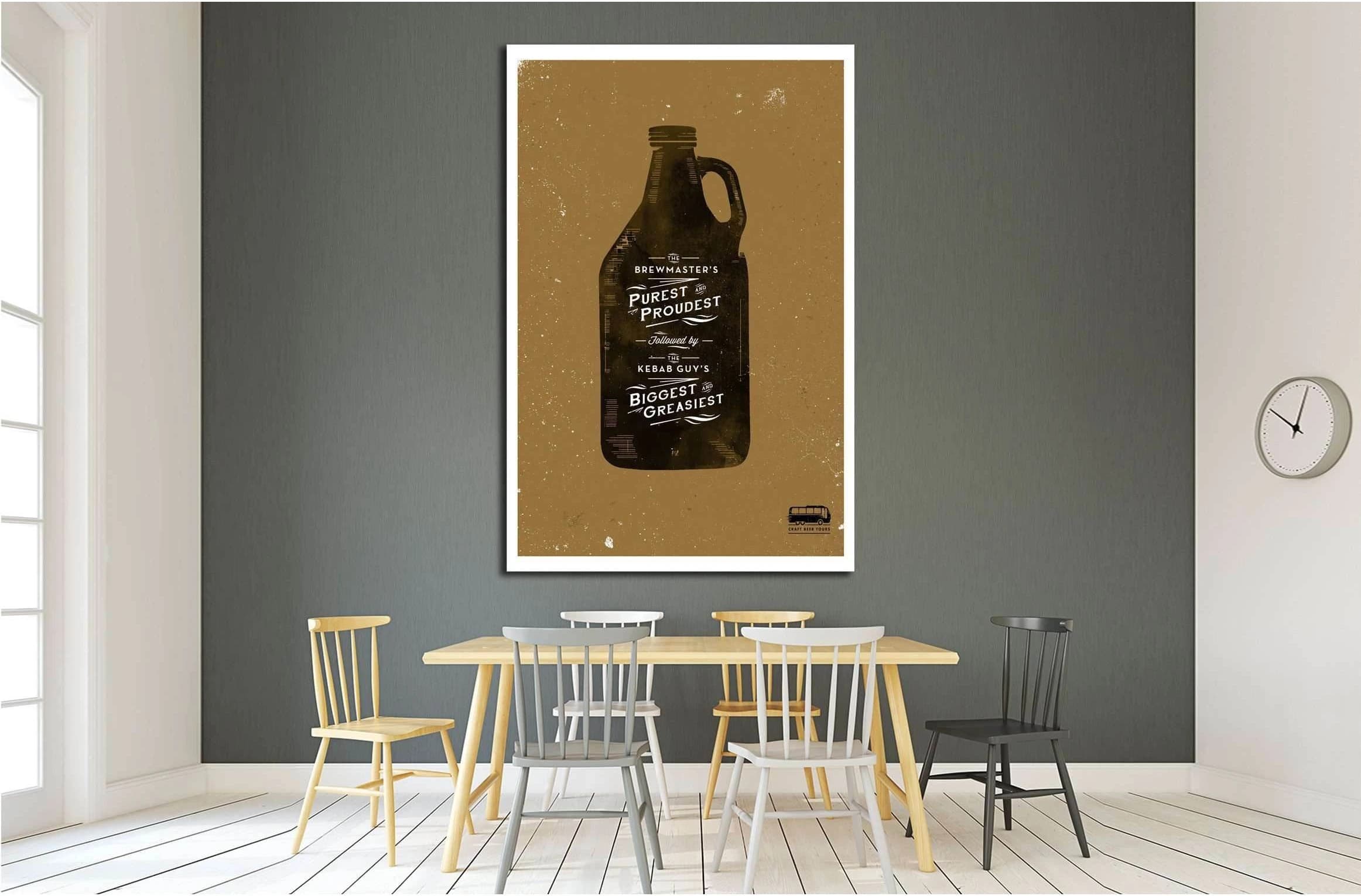 Beer №3431 Ready to Hang Canvas Print - Zellart Canvas Prints ALL_Products, Beer, s-3431