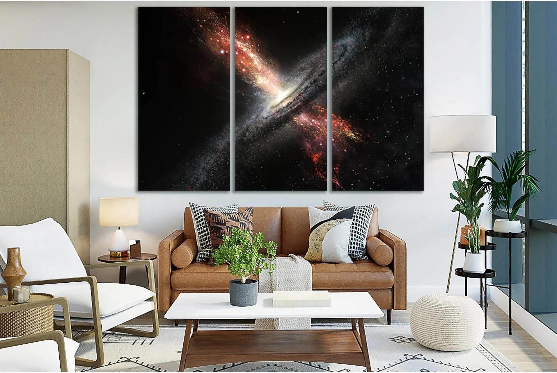 Black Hole In The Galaxy №SL411 Ready to Hang Canvas Print - Zellart Canvas Prints 0new, ALL_Products, Astronomy & Space Canvas Wall Art