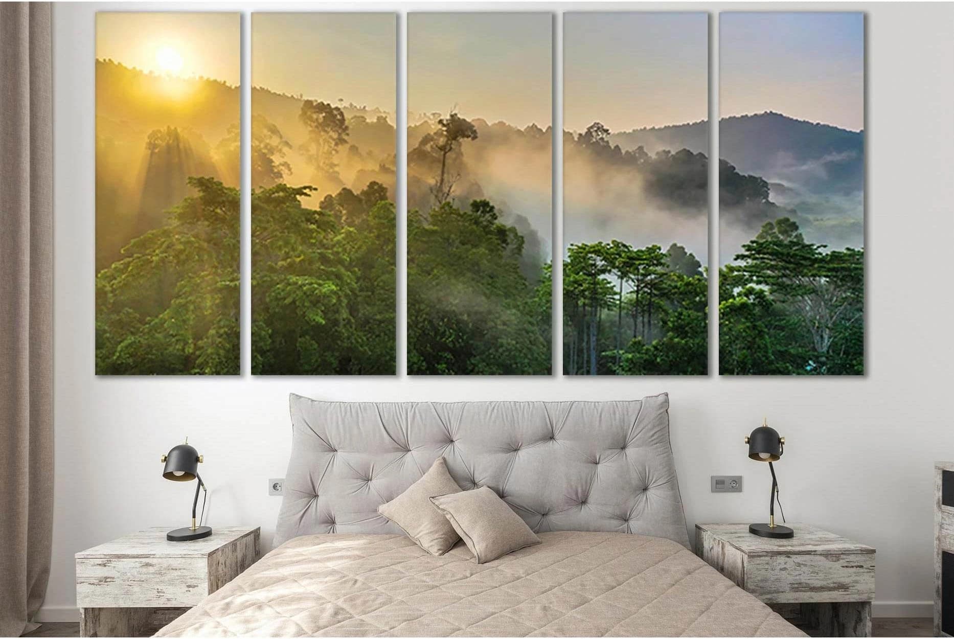 Borneo Rainforest №SL1084 Ready to Hang Canvas Print - Zellart Canvas Prints 0new, ALL_Products, Trees Wall Art