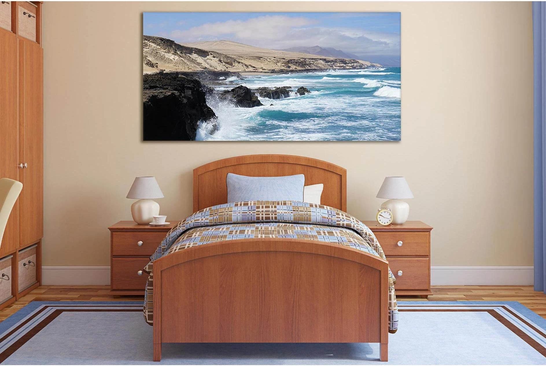 Canary Island №SL183 Ready to Hang Canvas Print - Zellart Canvas Prints 0new, ALL_Products, Beach Ocean & Waves