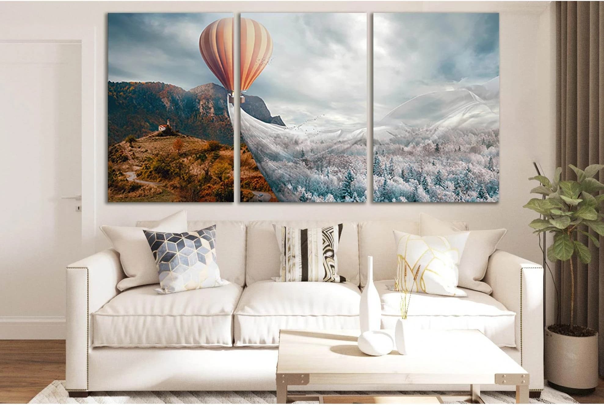 Changing The Season №SL1278 Ready to Hang Canvas Print - Zellart Canvas Prints 0new, ALL_Products, Fantasy And Sci Fi Wall Art