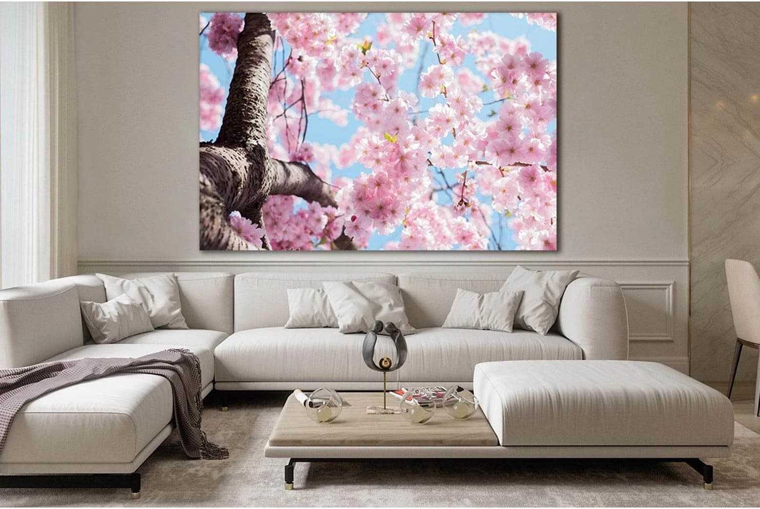 Cherry Blossom №SL721 Ready to Hang Canvas Print - Zellart Canvas Prints 0new, ALL_Products, Floral & Botanical Wall Art