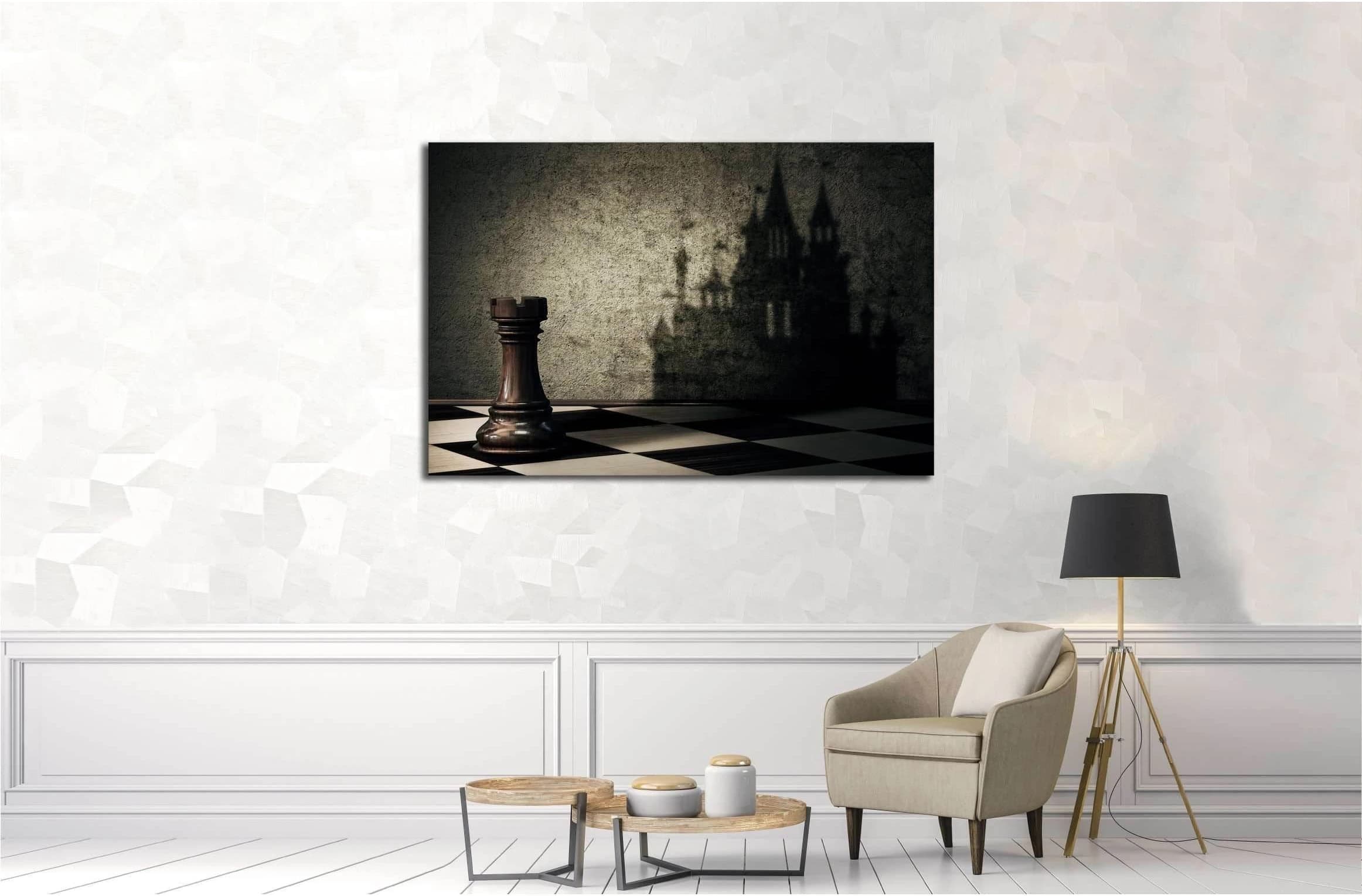 Chess Board №3243 Ready to Hang Canvas Print - Zellart Canvas Prints ALL_Products, s-3243