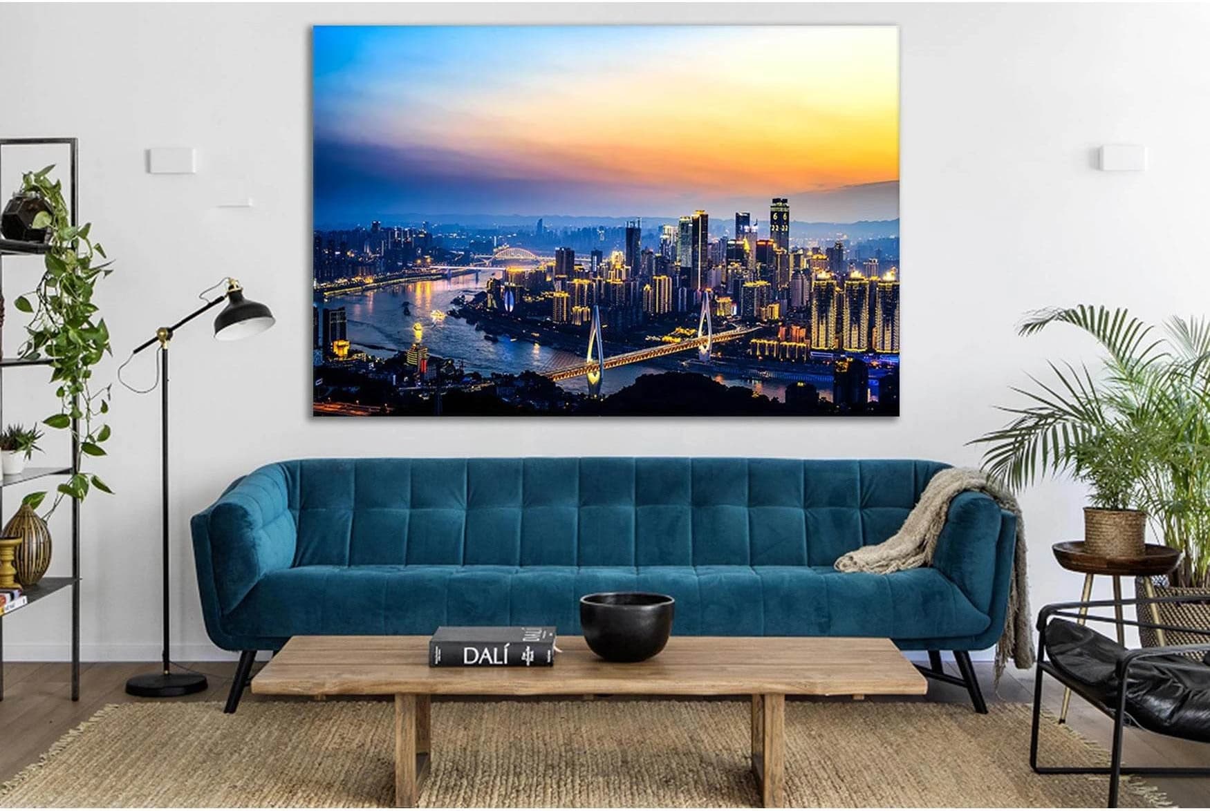 Chongqing Beautiful City №SL369 Ready to Hang Canvas Print - Zellart Canvas Prints 0new, ALL_Products, Cityscapes & Skylines