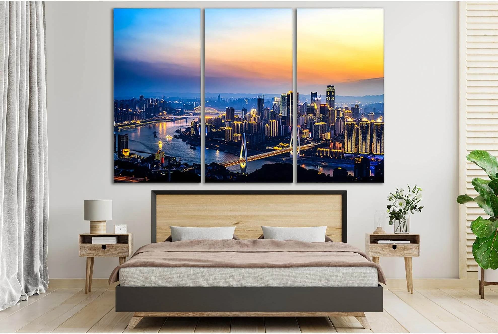 Chongqing Beautiful City №SL369 Ready to Hang Canvas Print - Zellart Canvas Prints 0new, ALL_Products, Cityscapes & Skylines