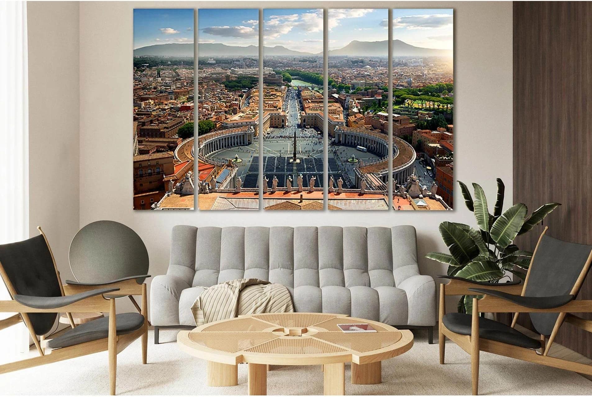 Cityscape Italy Rome Vatican №SL345 Ready to Hang Canvas Print - Zellart Canvas Prints 0new, ALL_Products, Cityscapes & Skylines