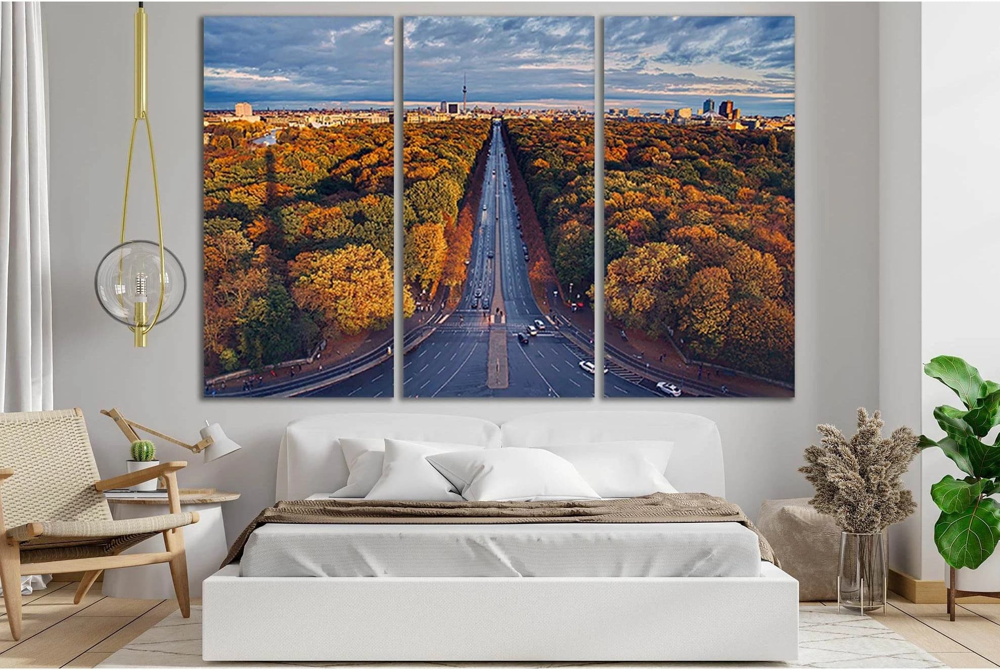 Colorful Autumn Germany Berlin №SL314 Ready to Hang Canvas Print - Zellart Canvas Prints 0new, ALL_Products, Cityscapes & Skylines