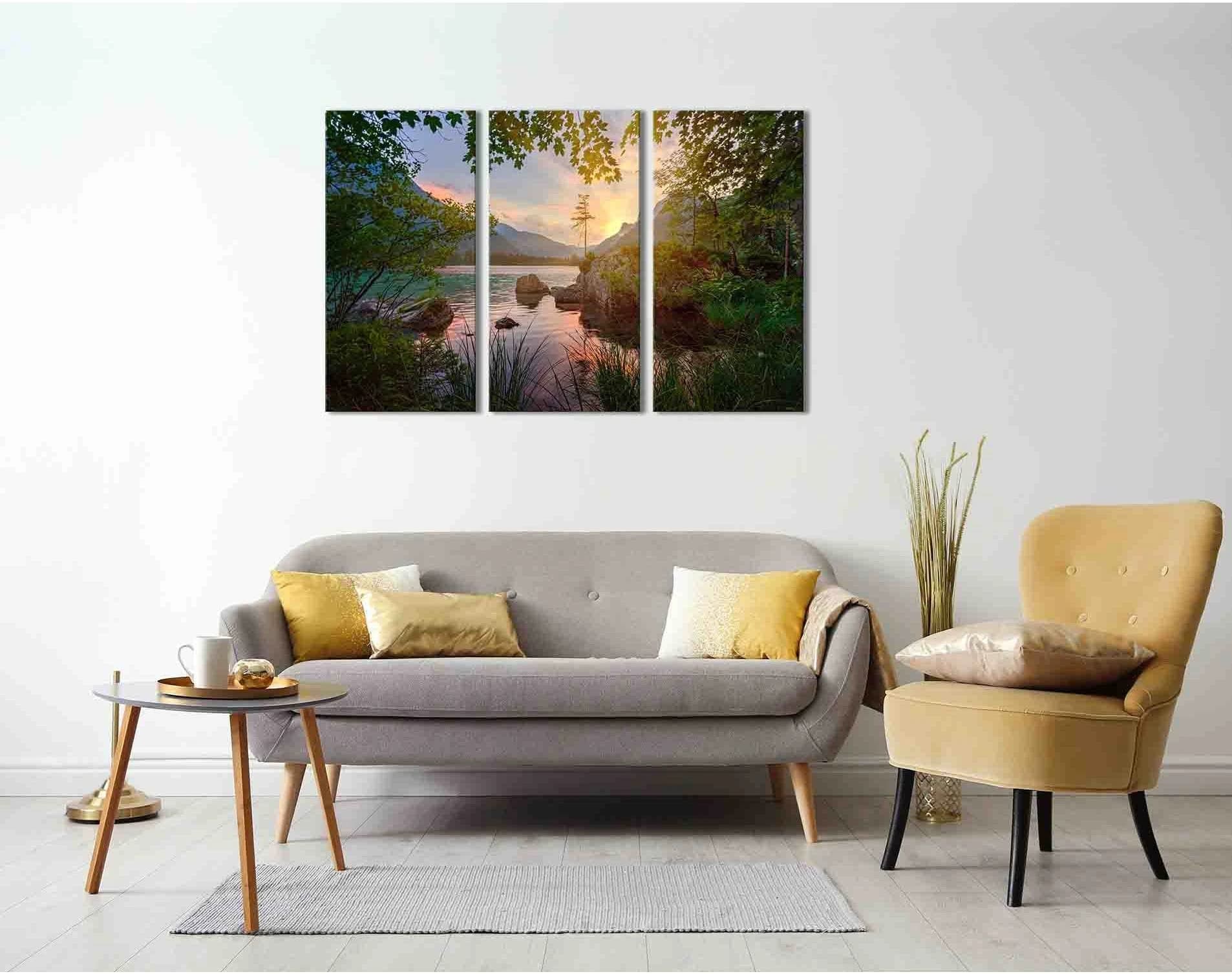 Colorful sunset №D1221 Ready to Hang Canvas Print - Zellart Canvas Prints 0new, ALL_Products, Sunrise & sunset wall art