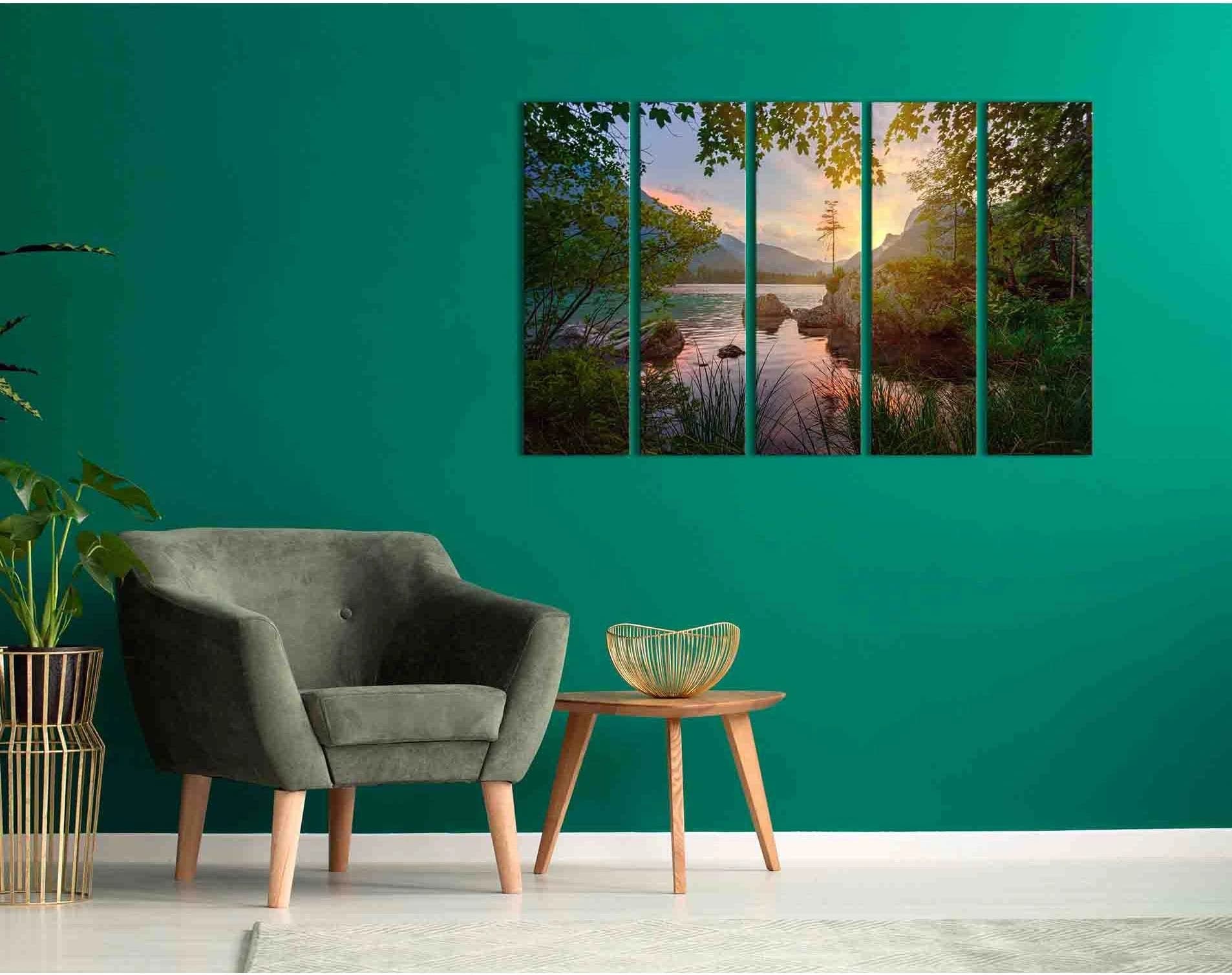 Colorful sunset №D1221 Ready to Hang Canvas Print - Zellart Canvas Prints 0new, ALL_Products, Sunrise & sunset wall art