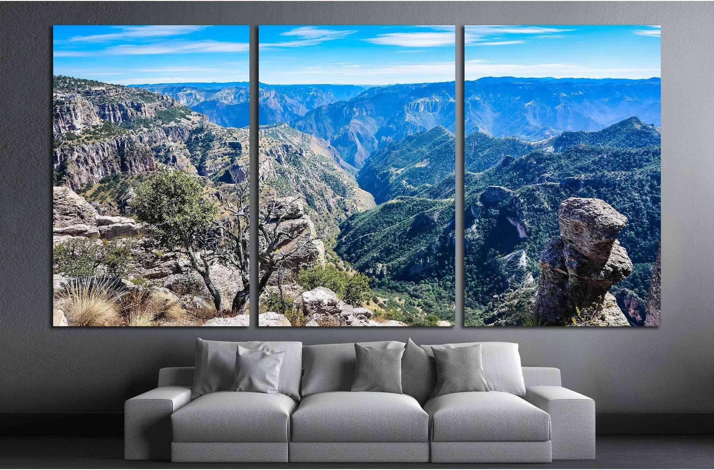 Copper Canyon - Sierra Madre Occidental, Chihuahua, Mexico №3214 Ready to Hang Canvas Print - Zellart Canvas Prints ALL_Products, s-3214