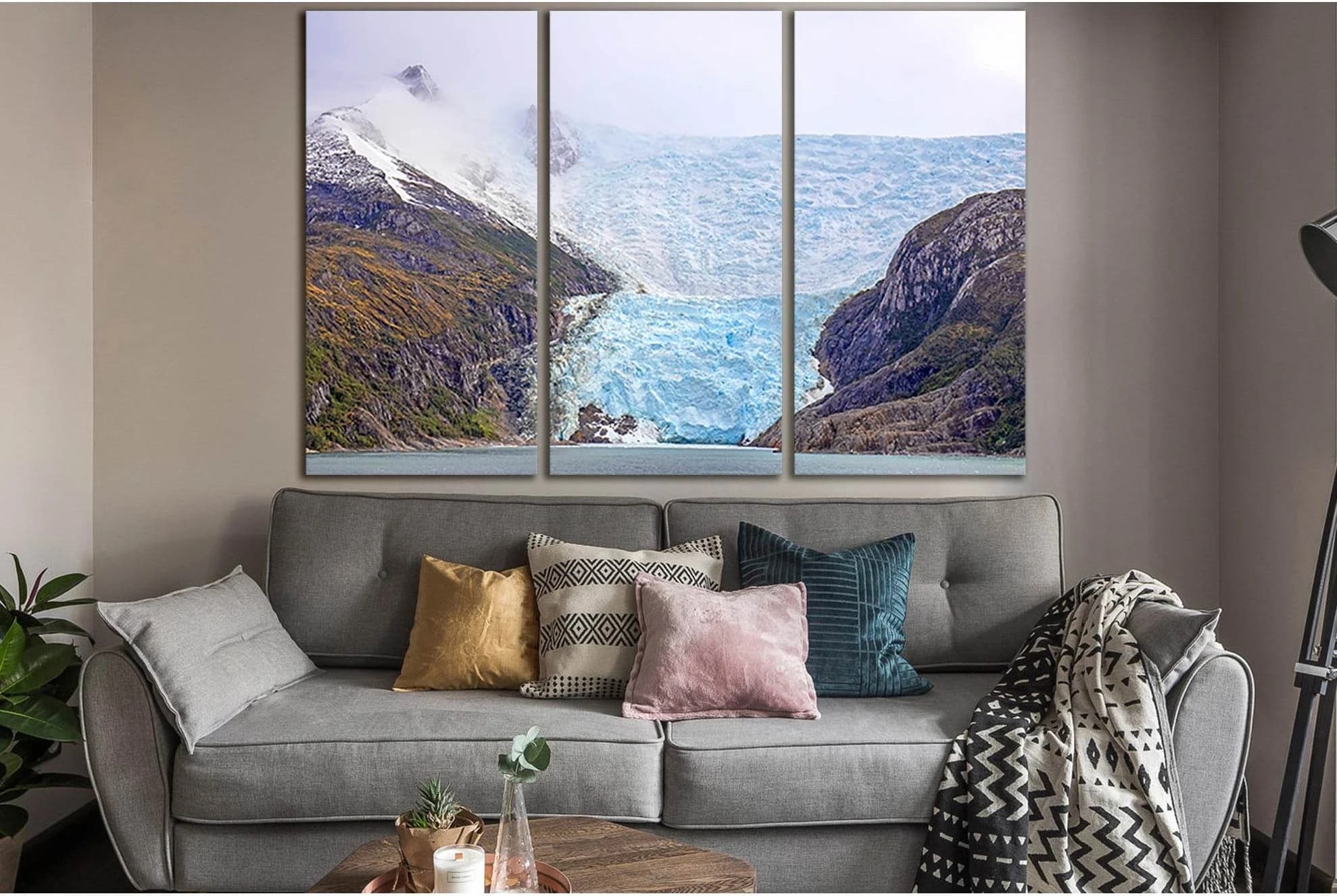 Cruising In Glacier Alley №SL1339 Ready to Hang Canvas Print - Zellart Canvas Prints 0new, ALL_Products, Glacials