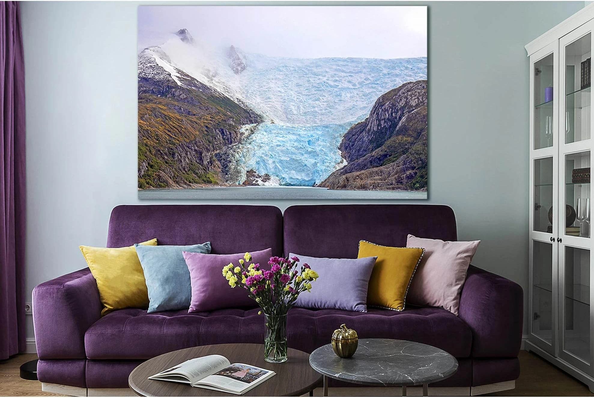 Cruising In Glacier Alley №SL1339 Ready to Hang Canvas Print - Zellart Canvas Prints 0new, ALL_Products, Glacials